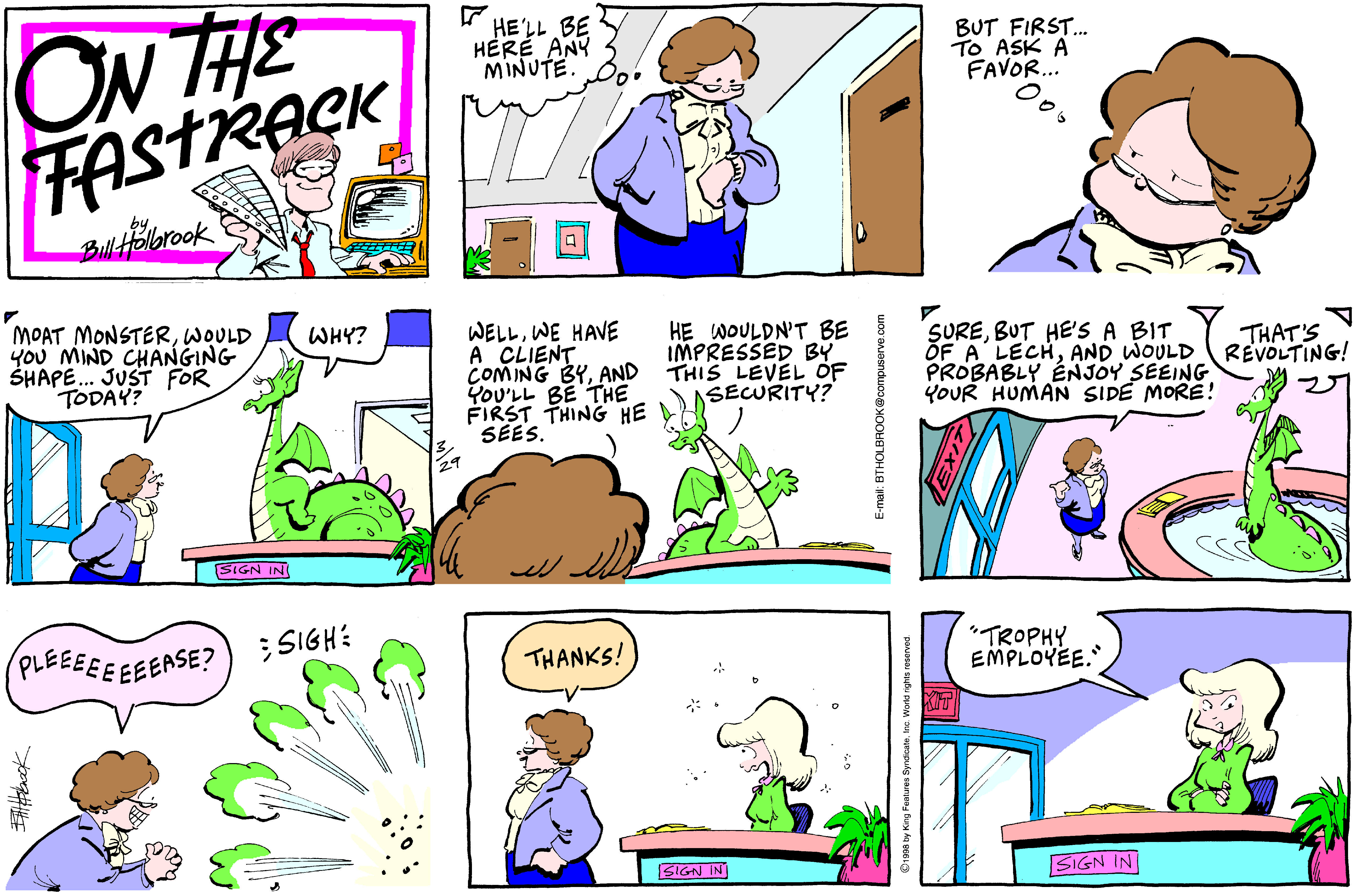 On The Fastrack Comic Strip 1998-03-29 | Comics Kingdom