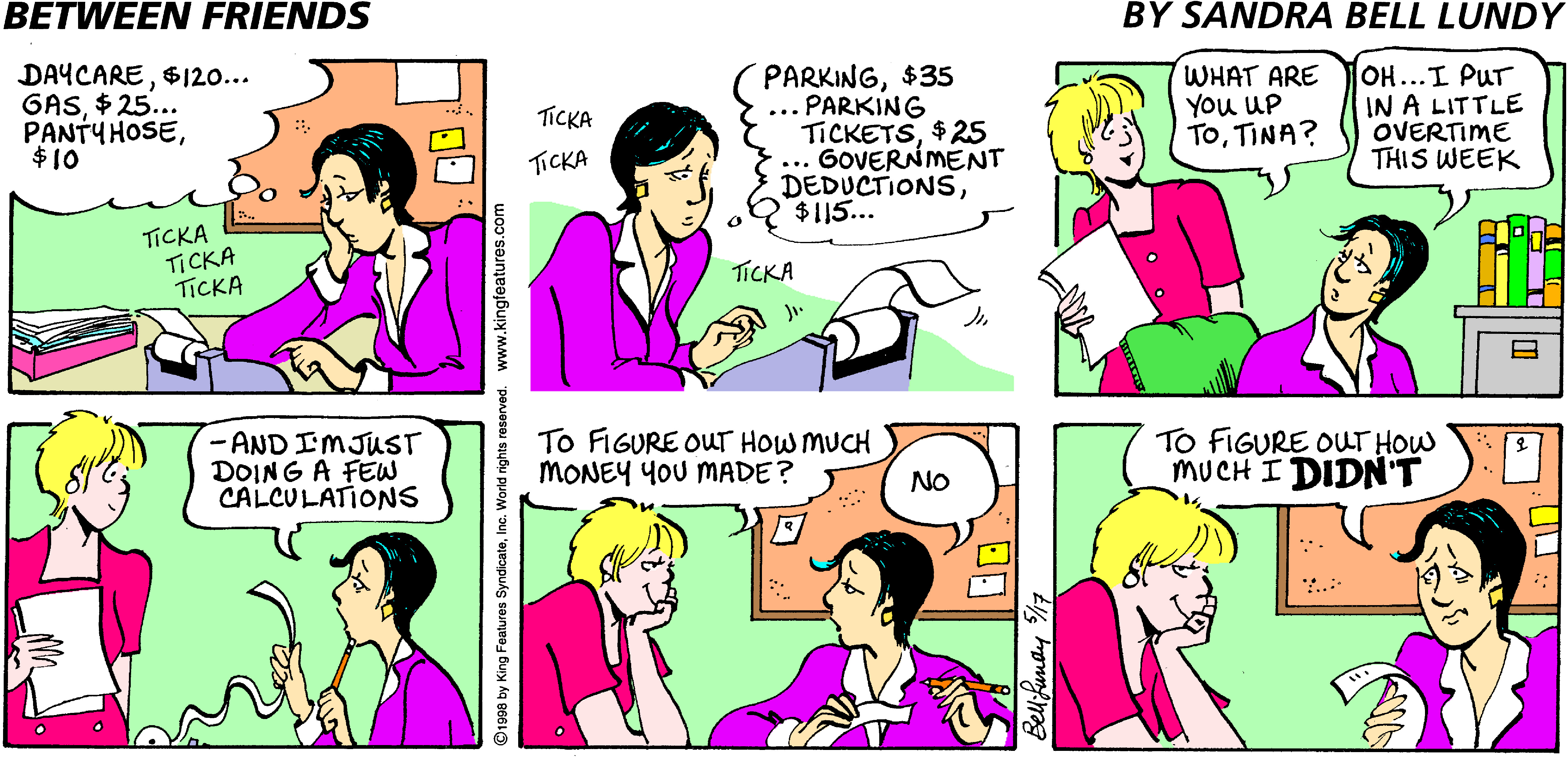 Between Friends Comic Strip 1998-05-17 | Comics Kingdom