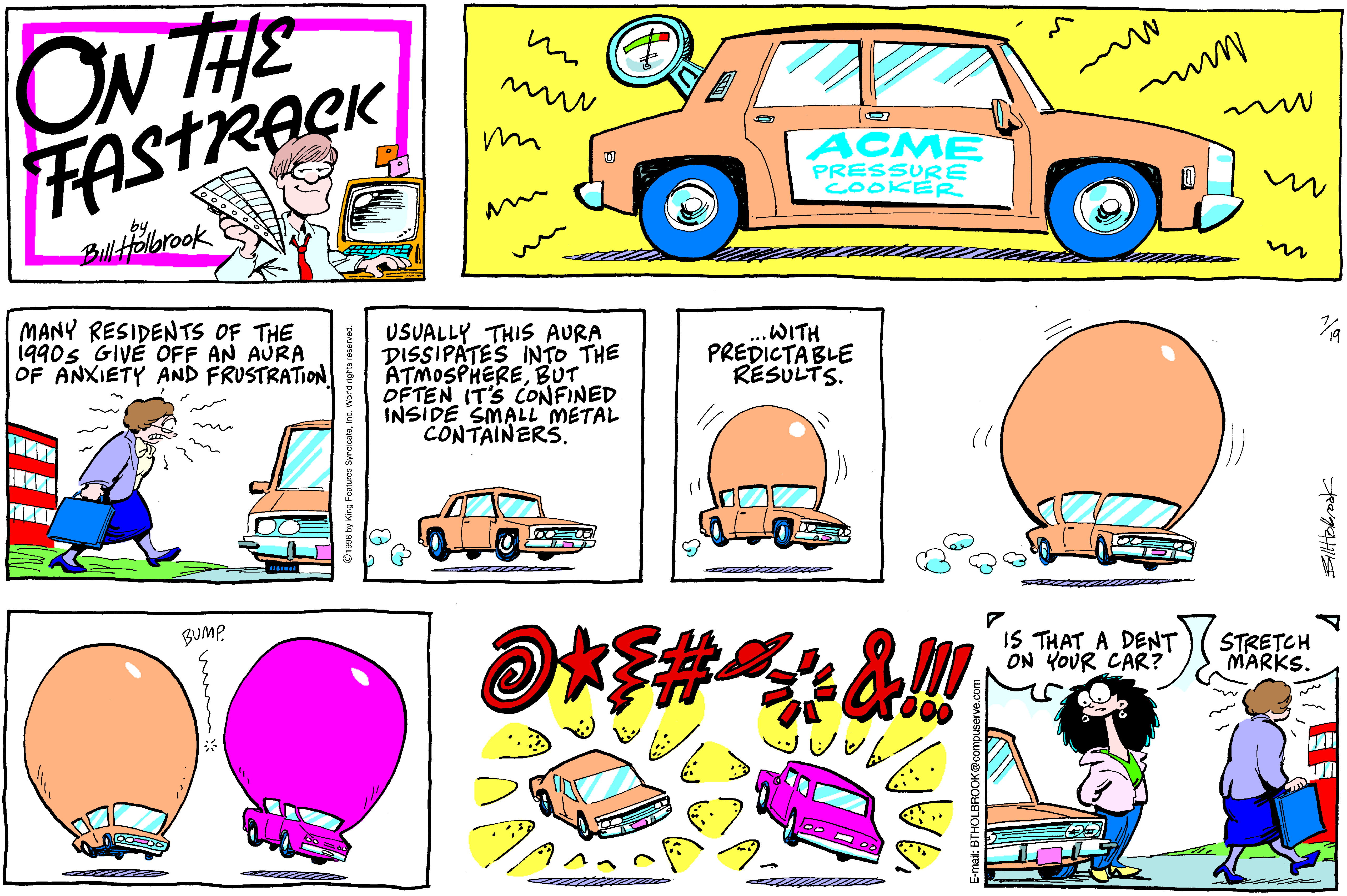 On The Fastrack Comic Strip 1998-07-19 | Comics Kingdom
