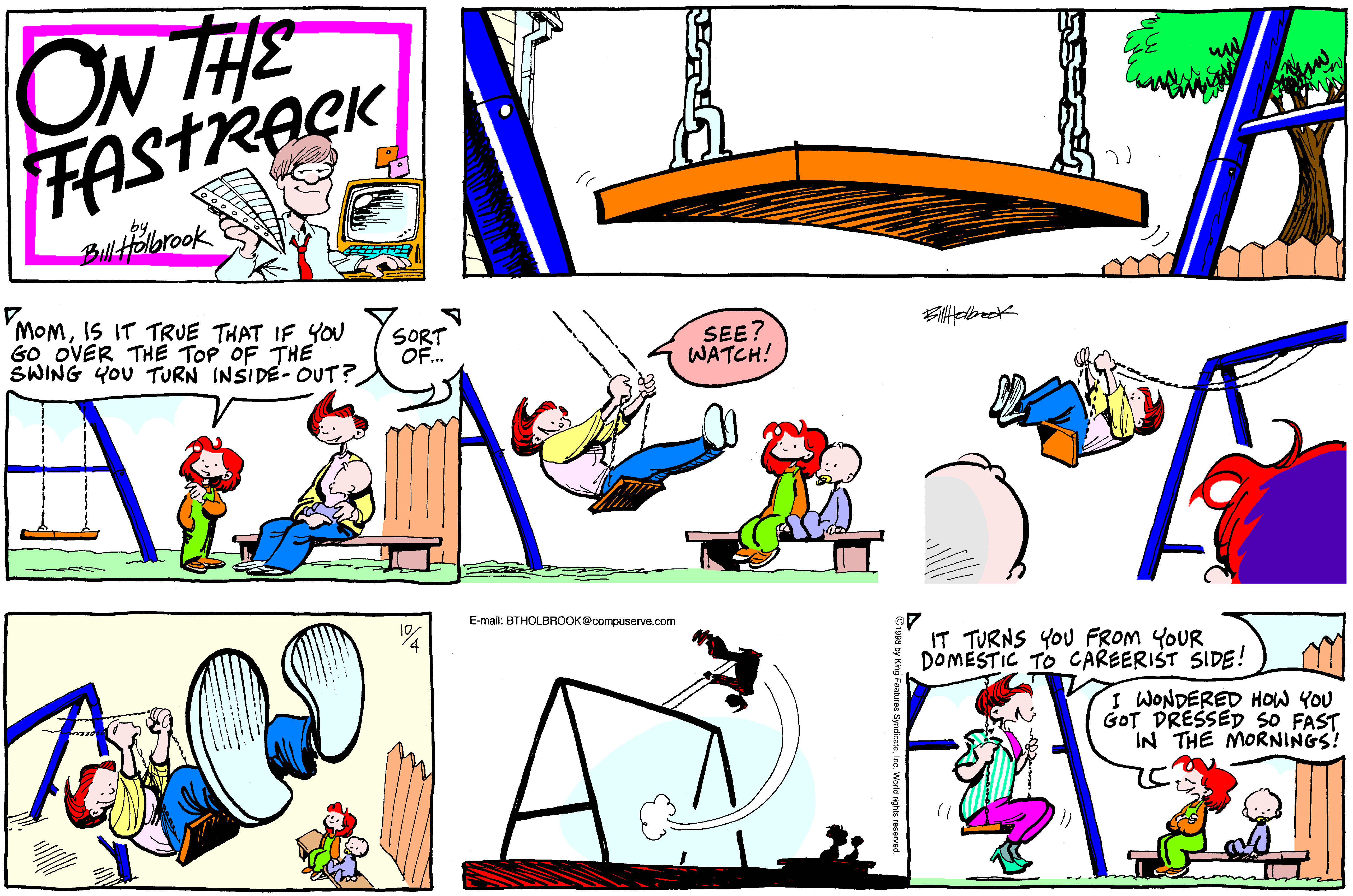 On The Fastrack Comic Strip 1998-10-04 | Comics Kingdom