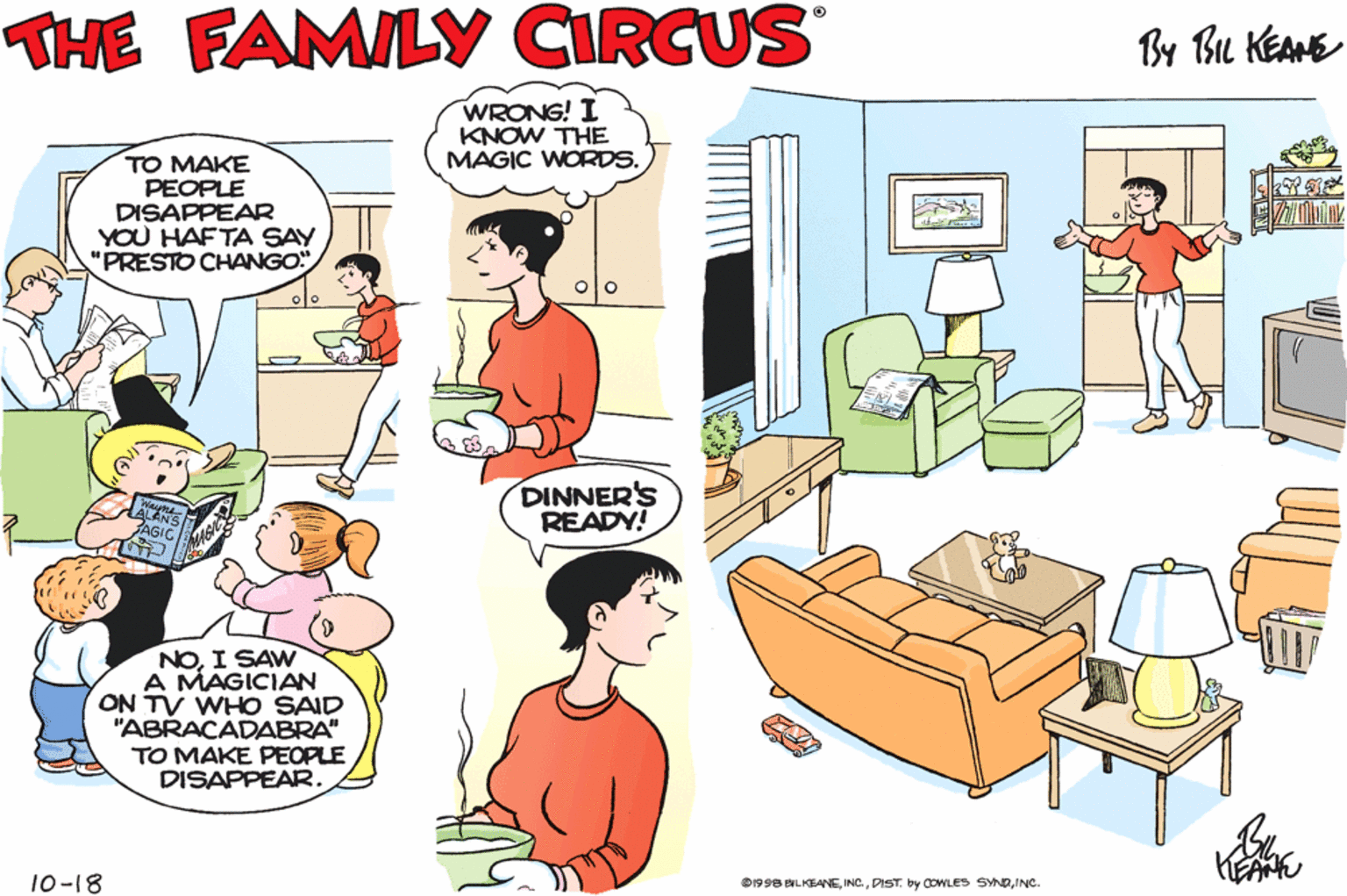 The Family Circus Comic Strip 1998-10-18 | Comics Kingdom