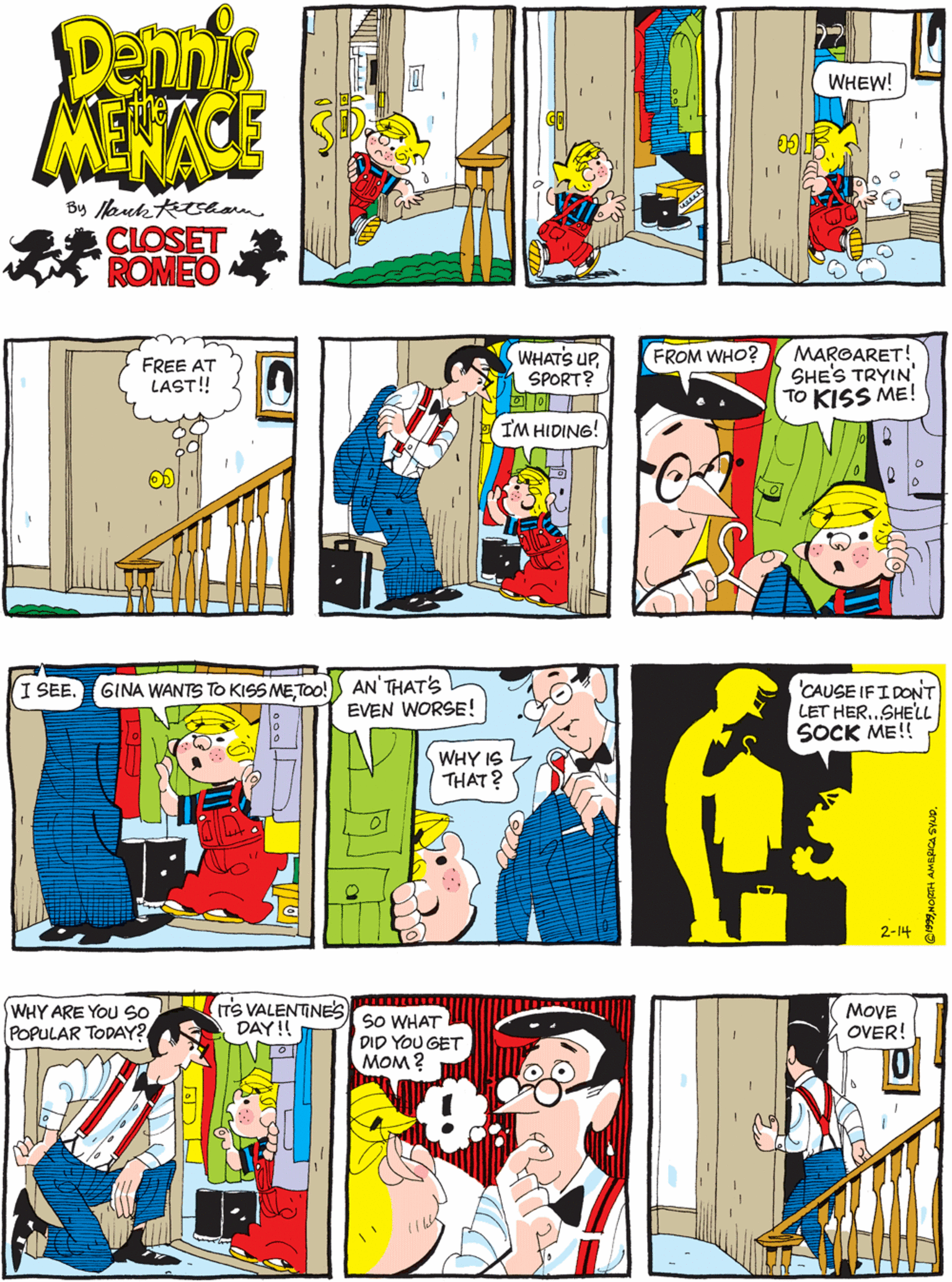 Dennis The Menace Comic Strip 1999-02-14 | Comics Kingdom