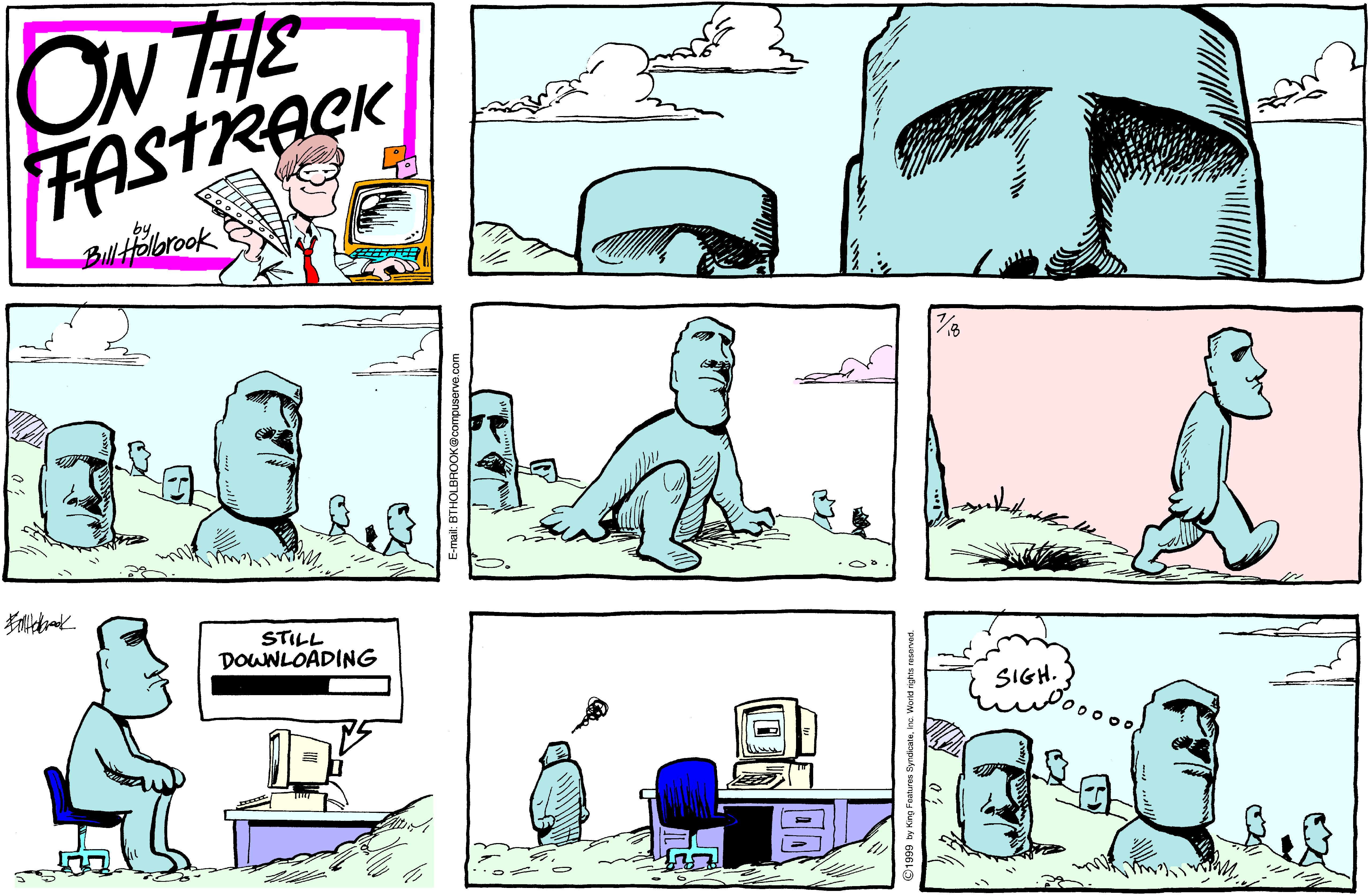 On The Fastrack Comic Strip 1999-07-18 | Comics Kingdom