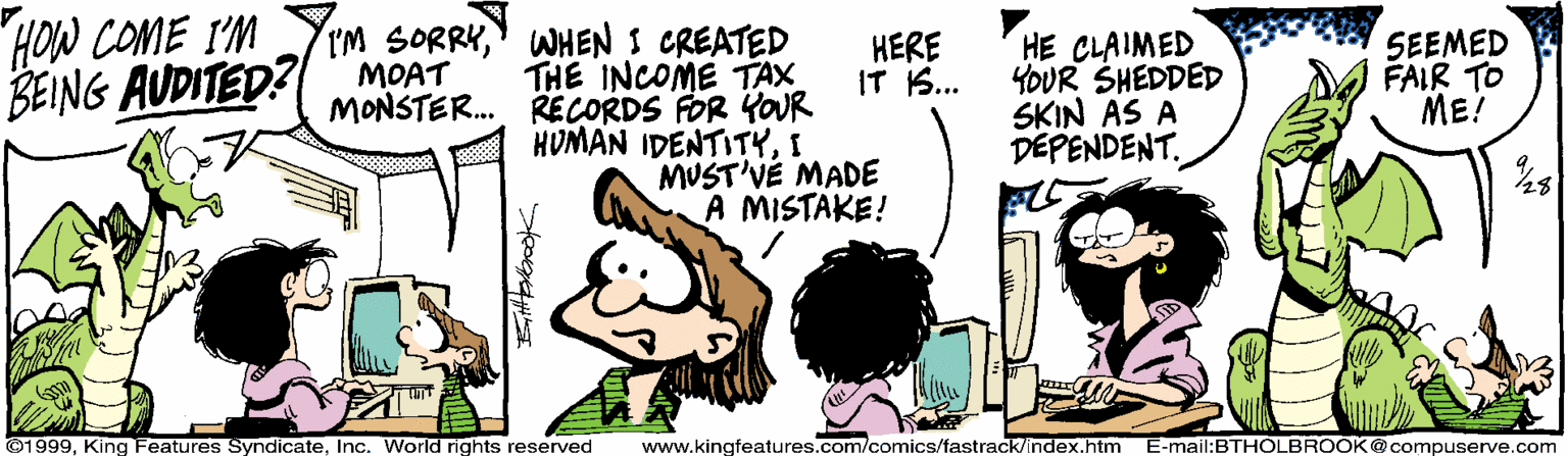 On The Fastrack Comic Strip 1999-09-28 | Comics Kingdom