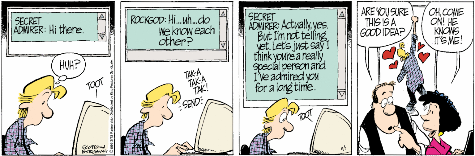 Zits Comic Strip 1999-11-01 | Comics Kingdom