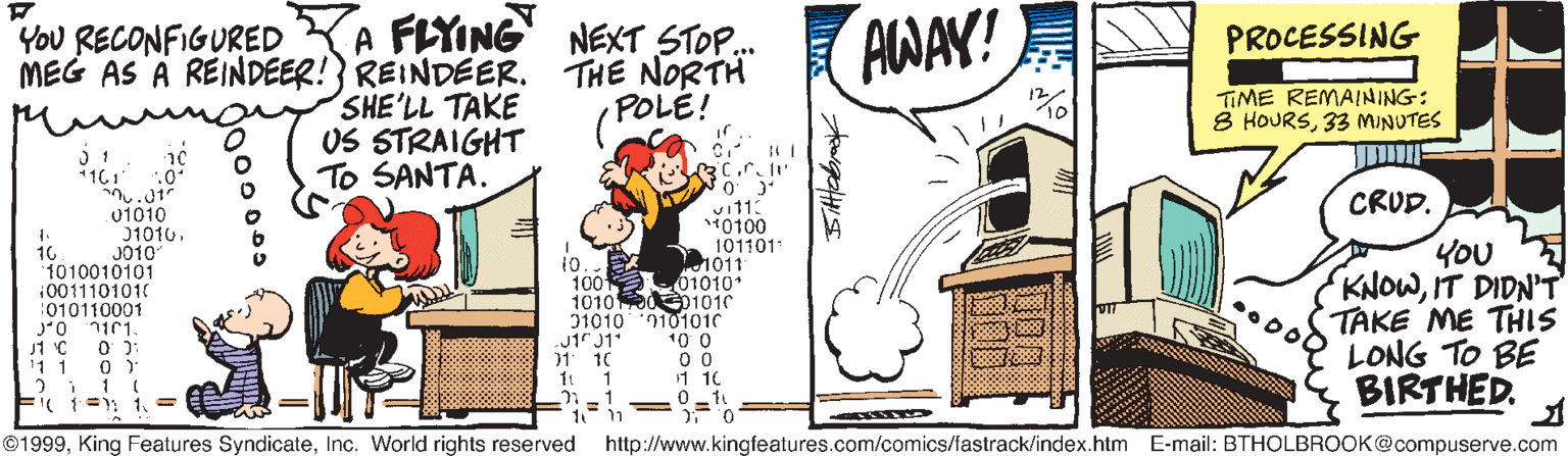 On The Fastrack Comic Strip 1999-12-10 | Comics Kingdom