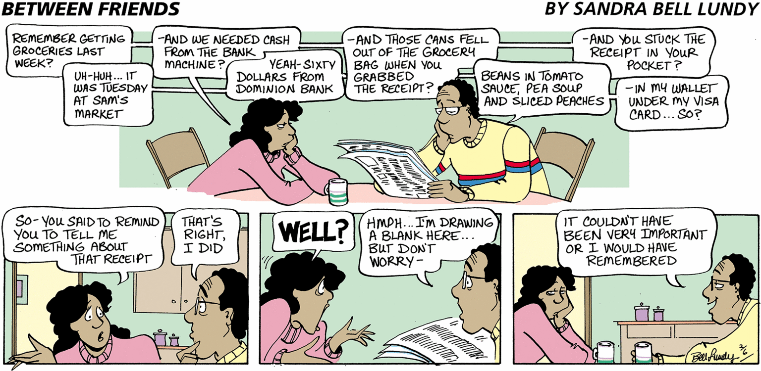 Between Friends Comic Strip 2000-02-06 | Comics Kingdom