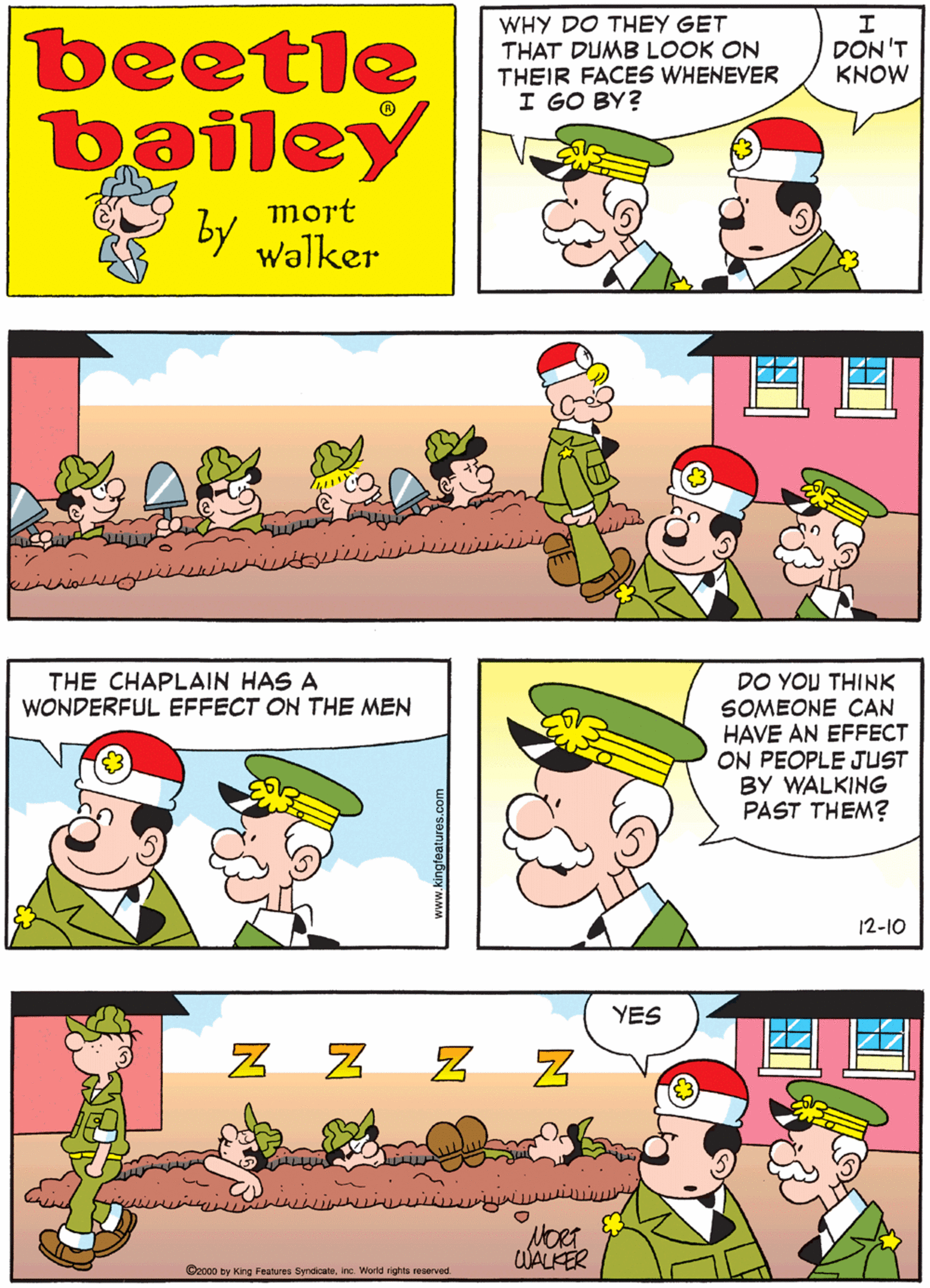 Beetle Bailey Comic Strip 2000-12-10 | Comics Kingdom