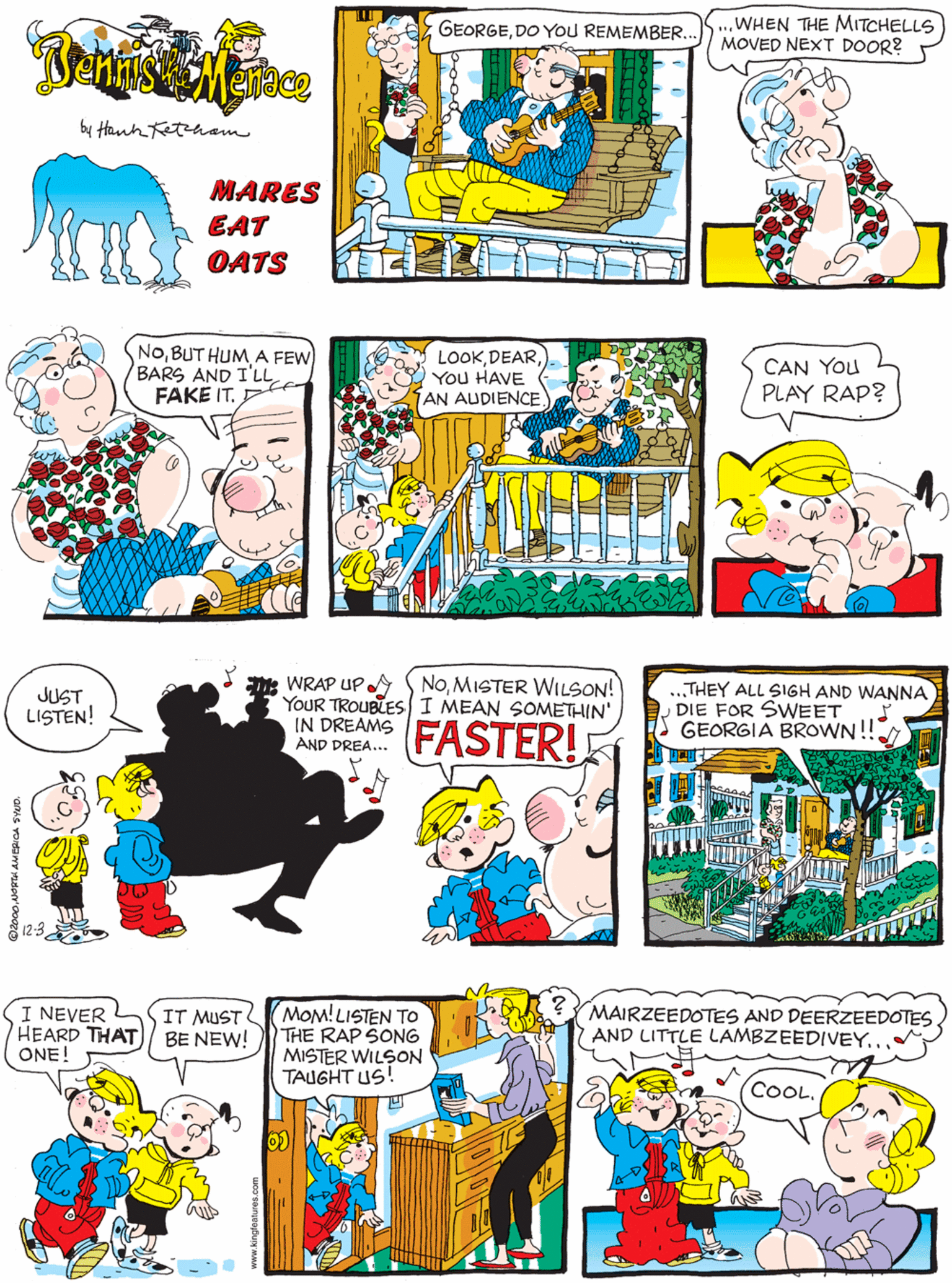 Dennis The Menace Comic Strip 2000-12-03 | Comics Kingdom