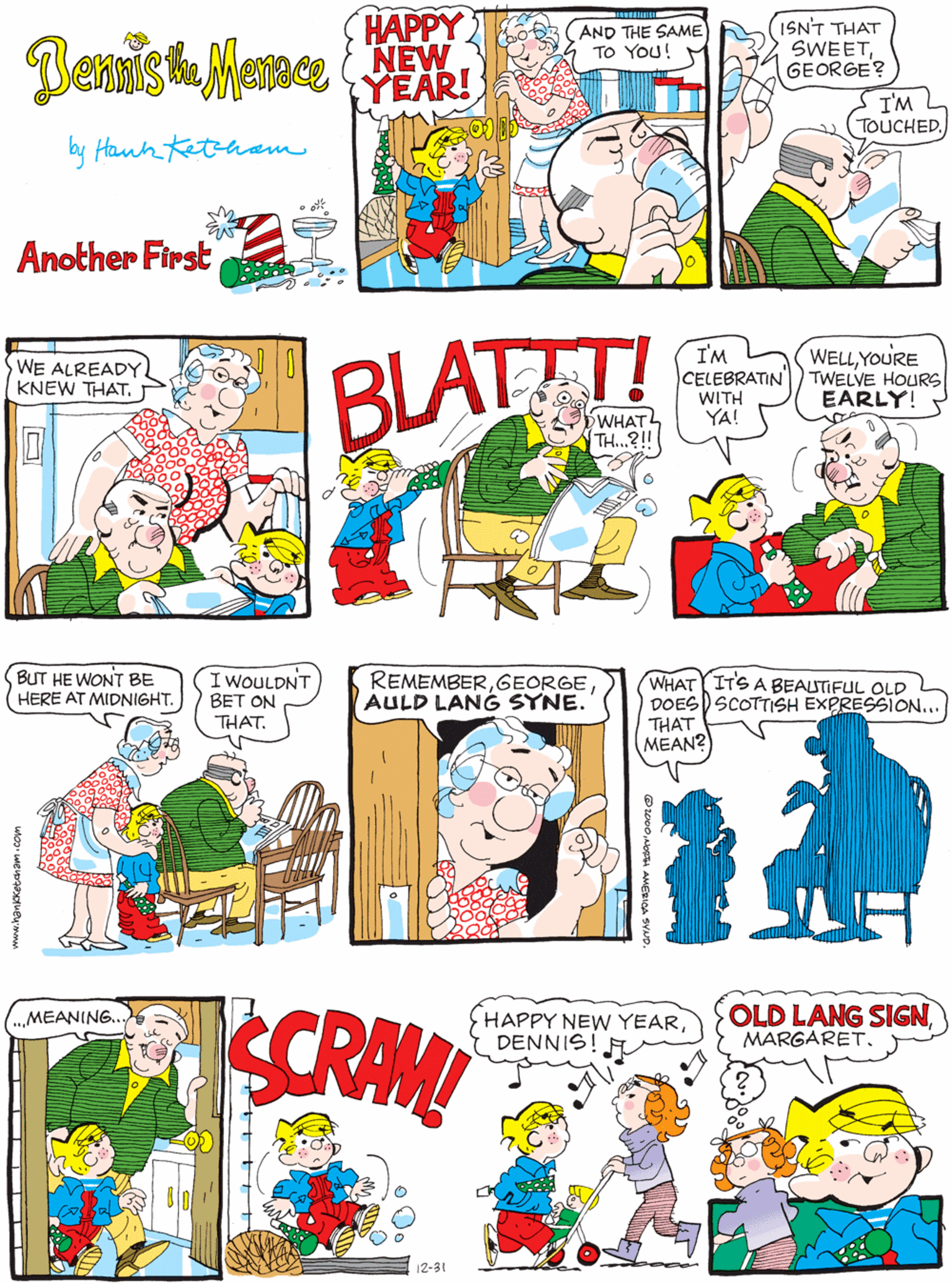 Dennis The Menace Comic Strip 2000-12-31 | Comics Kingdom