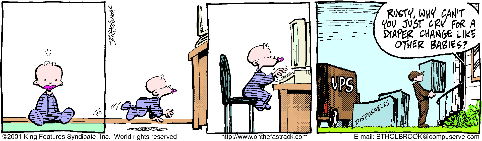 On The Fastrack Comic Strip 2001-01-20 | Comics Kingdom