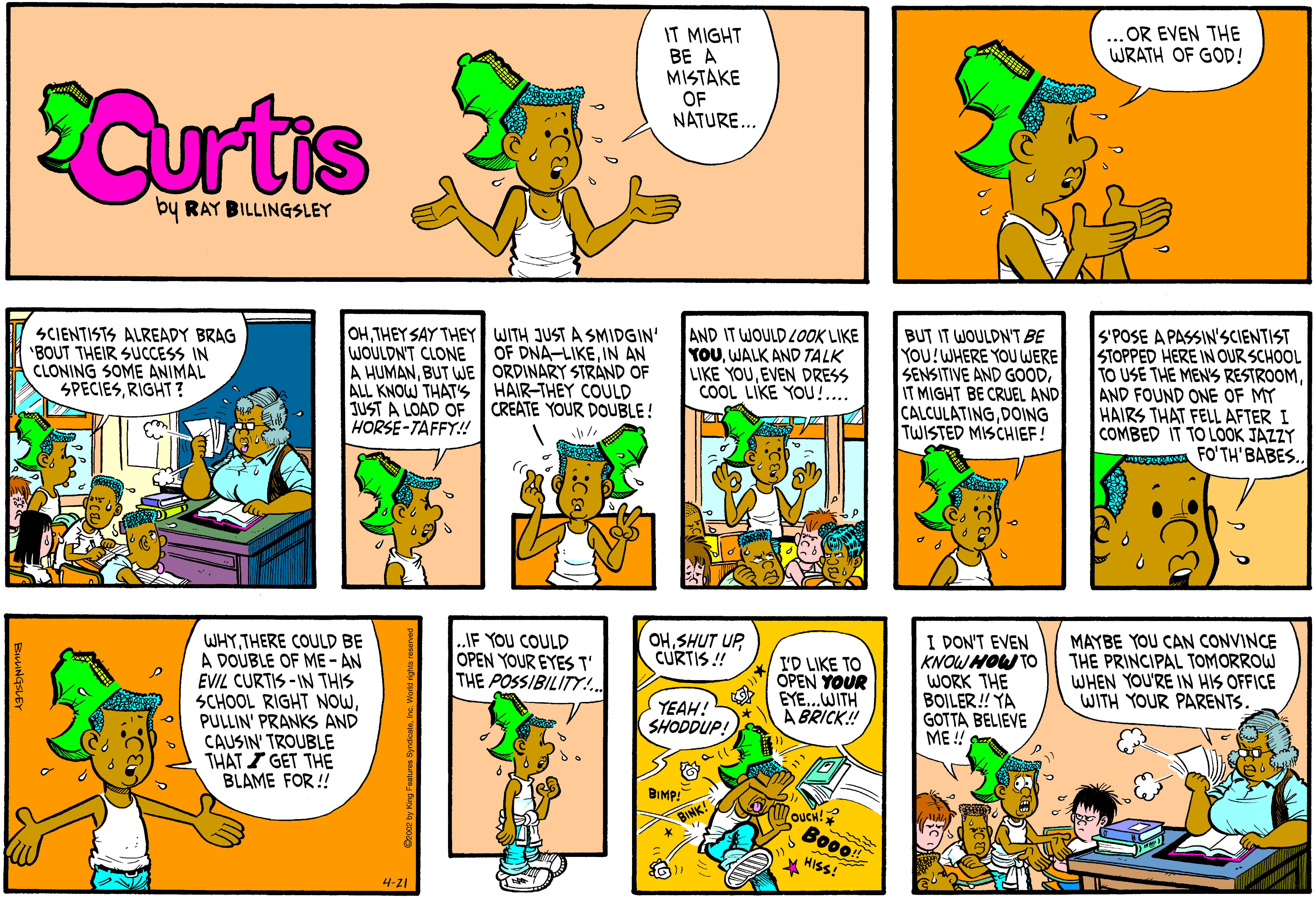 Curtis Comic Strip 2002-04-21 | Comics Kingdom