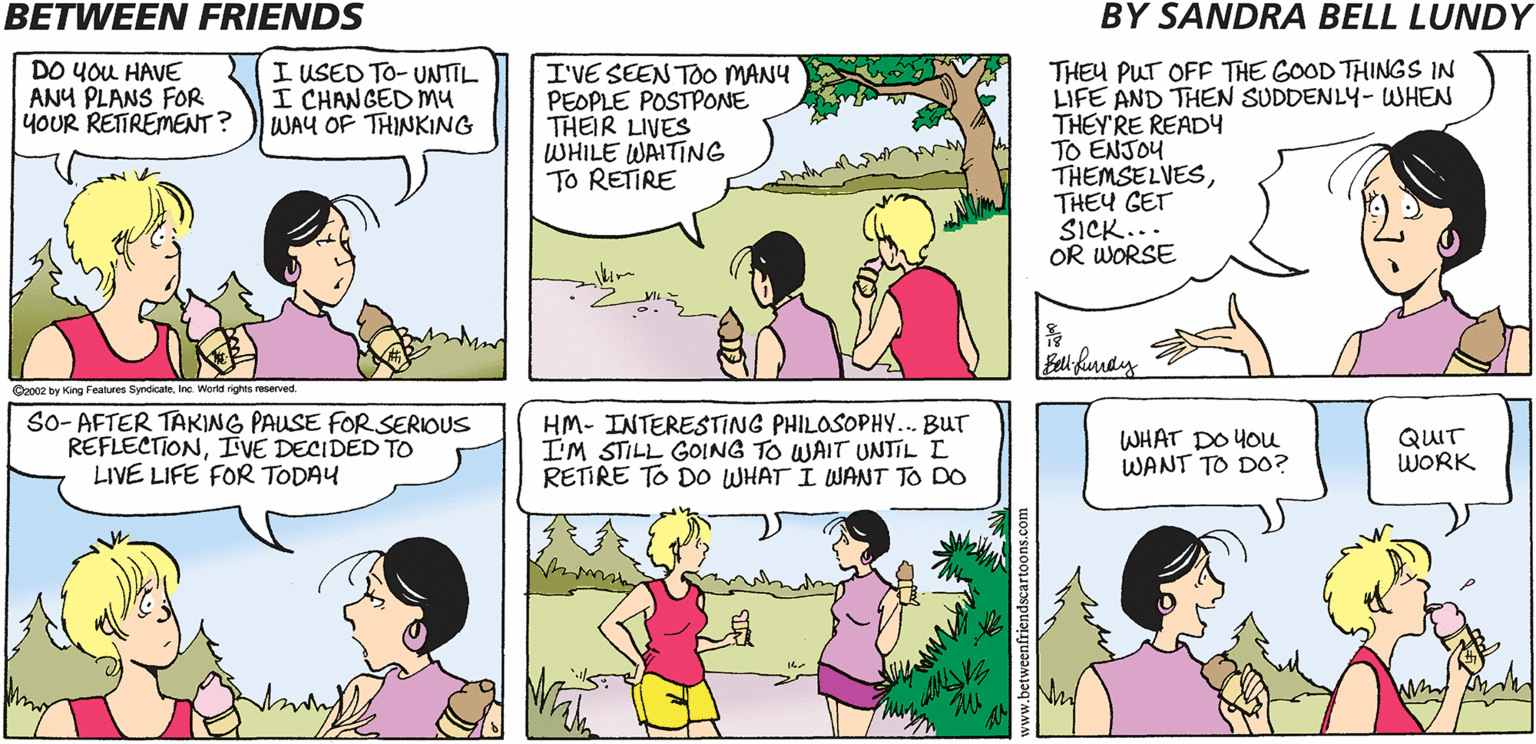 Between Friends Comic Strip 2002-08-18 | Comics Kingdom