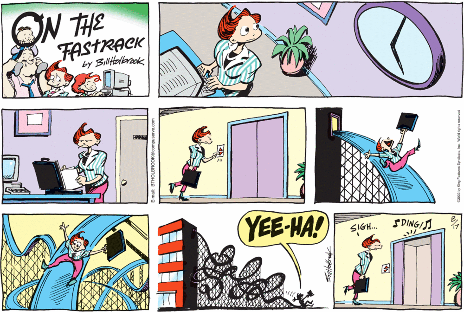 On The Fastrack Comic Strip 2003-08-17 | Comics Kingdom