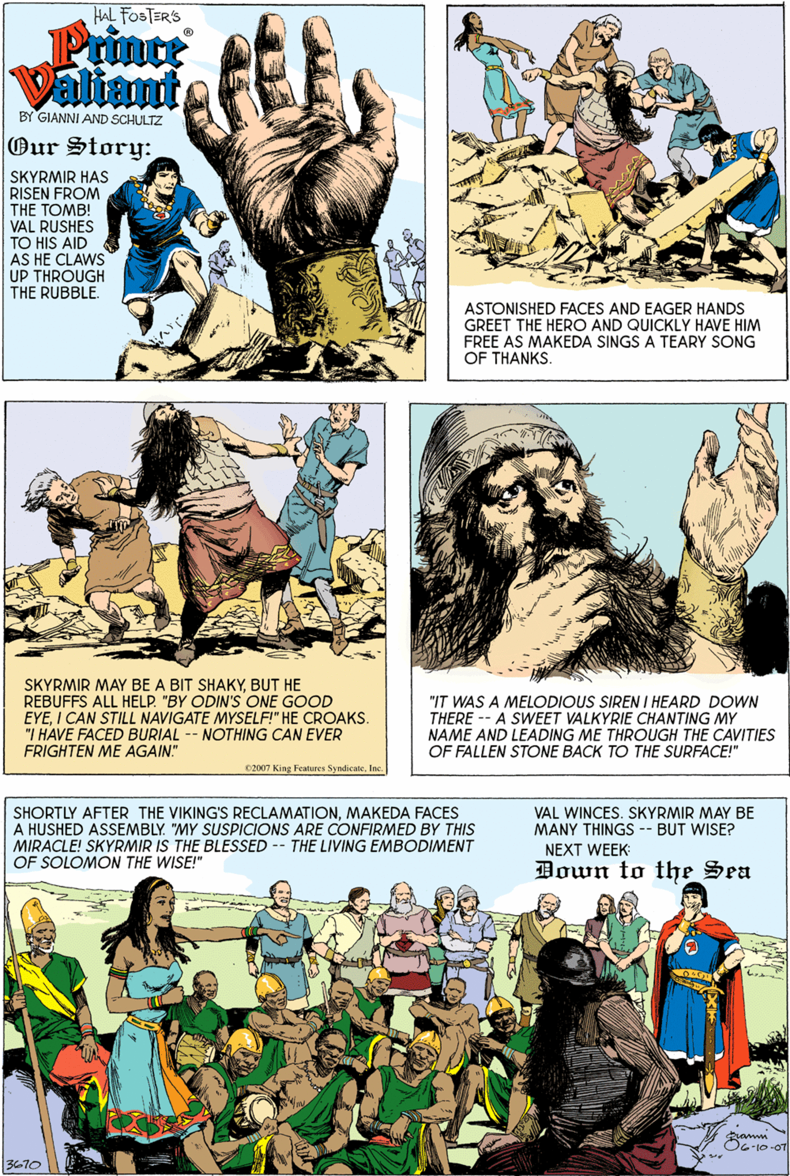 Prince Valiant Comic Strip 2007-06-10 | Comics Kingdom