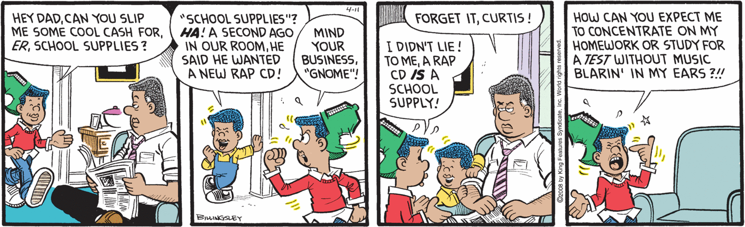 Curtis Comic Strip 2008-04-11 | Comics Kingdom