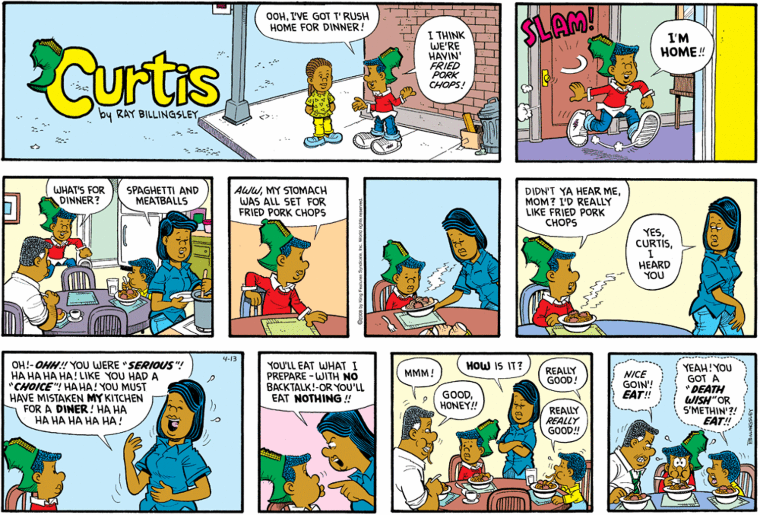 Curtis Comic Strip 2008-04-13 | Comics Kingdom