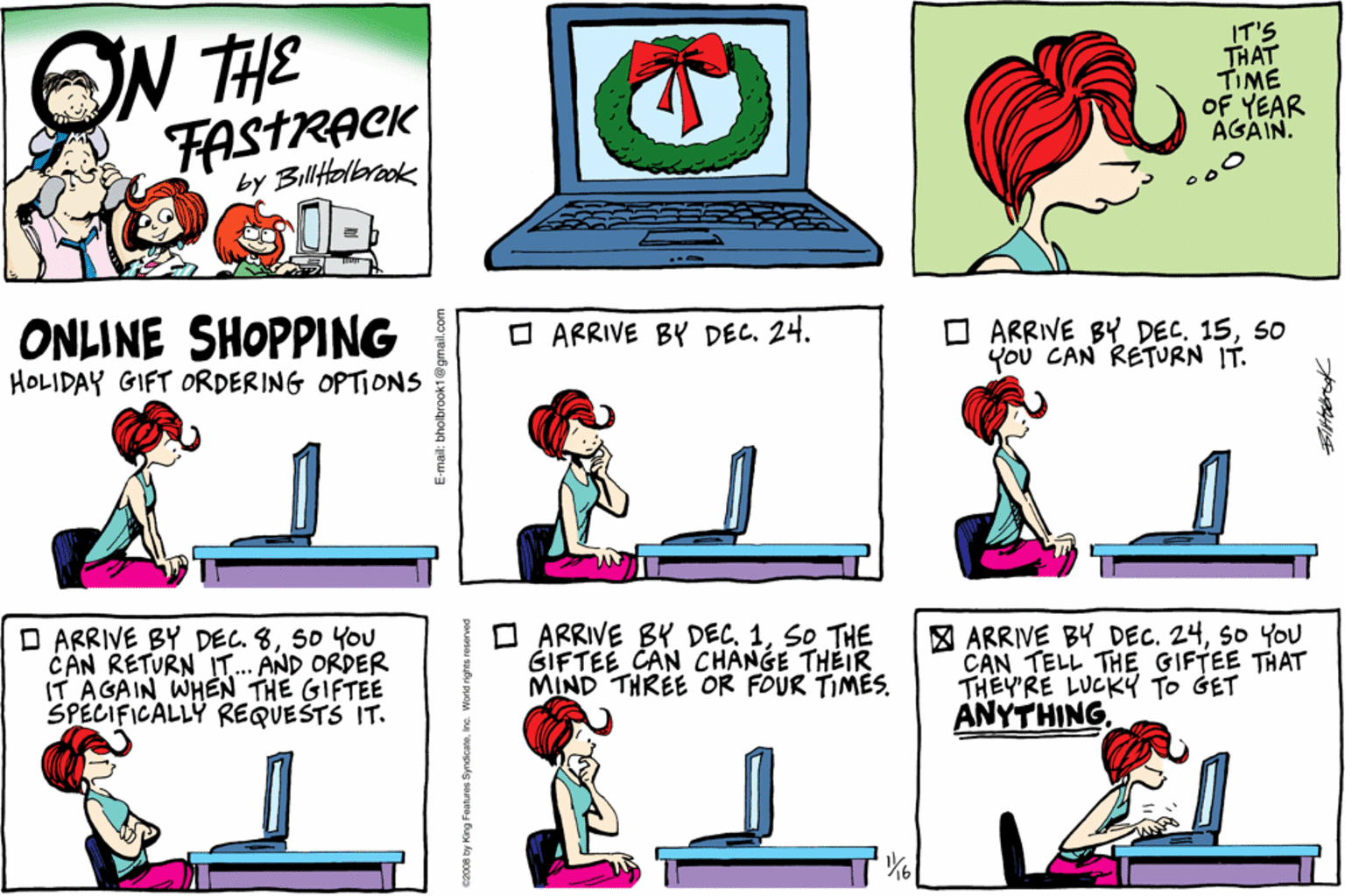 On The Fastrack Comic Strip 2008-11-16 | Comics Kingdom