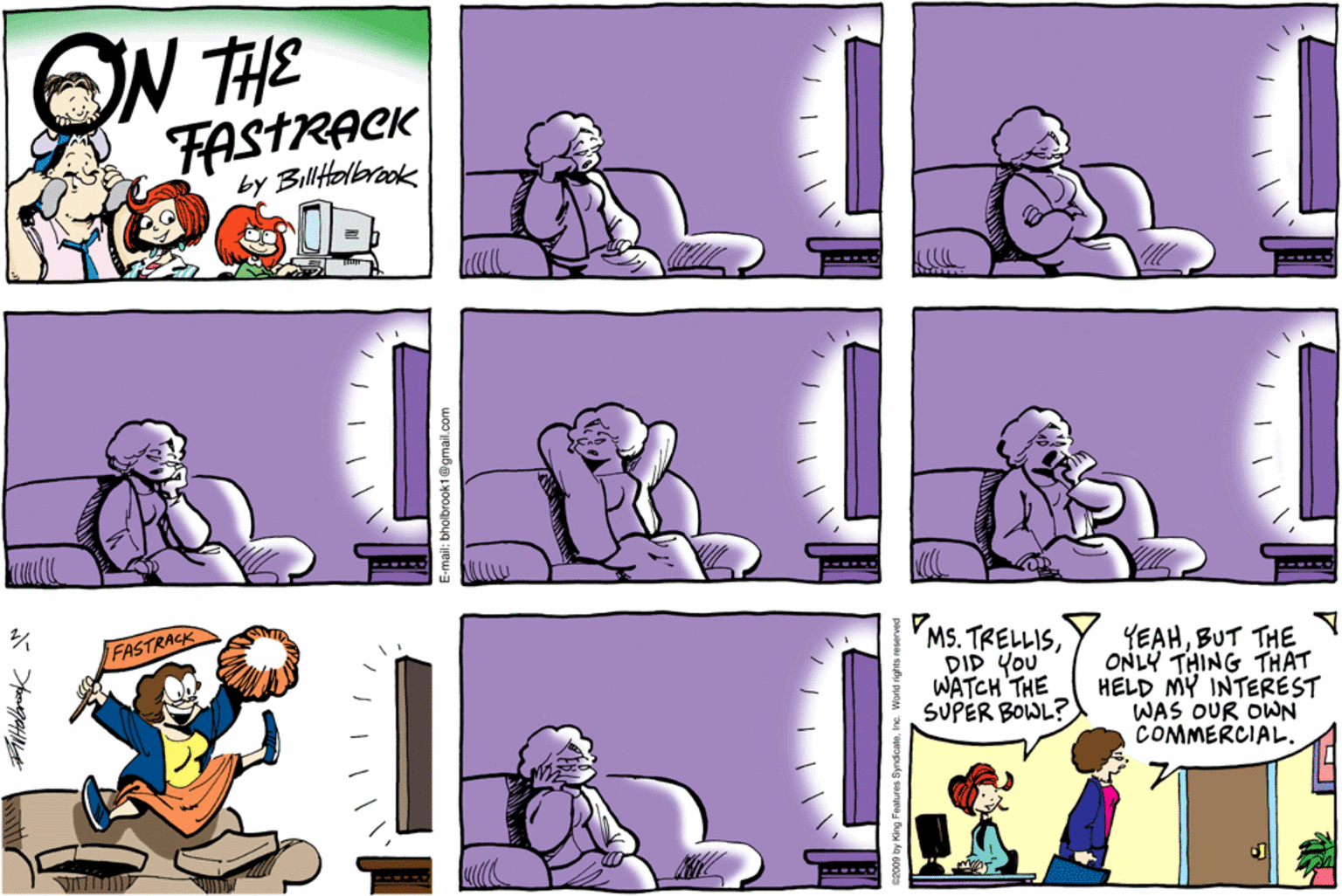 On The Fastrack Comic Strip 2009-02-01 | Comics Kingdom