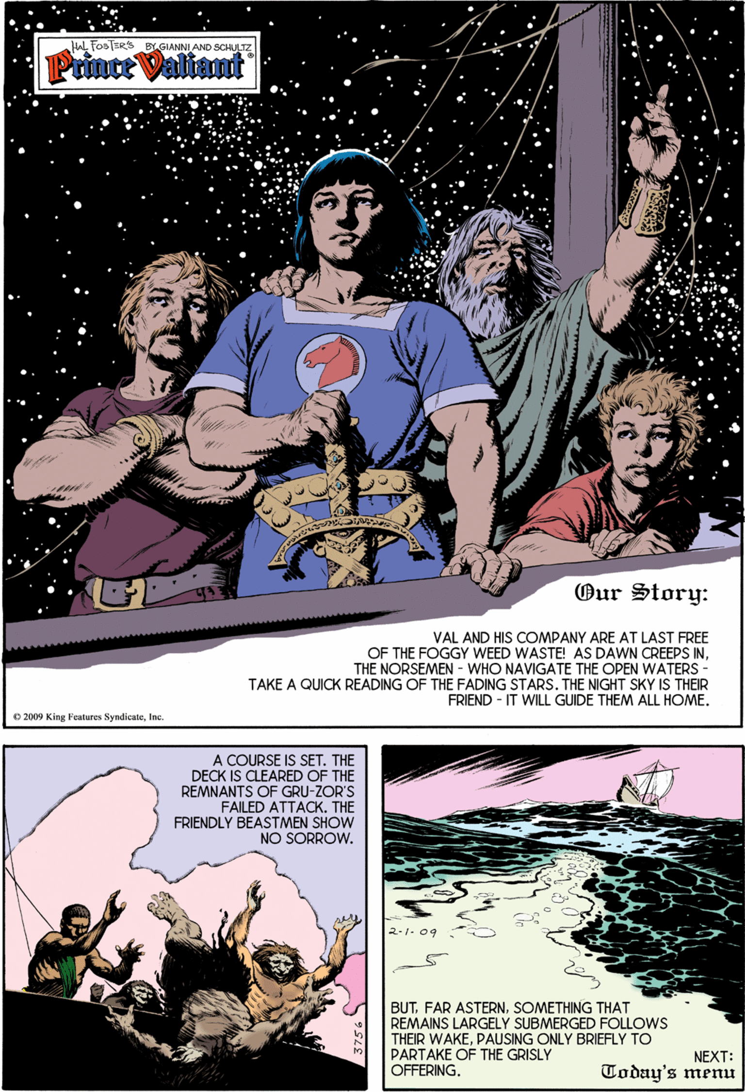 Prince Valiant Comic Strip 2009-02-01 | Comics Kingdom