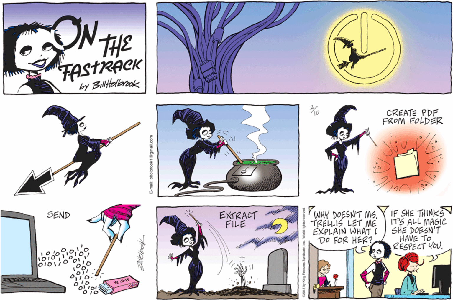 On The Fastrack Comic Strip 2013-02-10 | Comics Kingdom