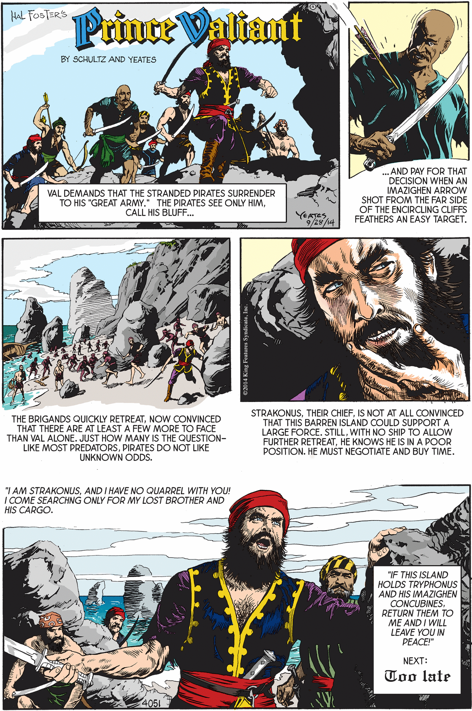 Prince Valiant Comic Strip 2014-09-28 | Comics Kingdom