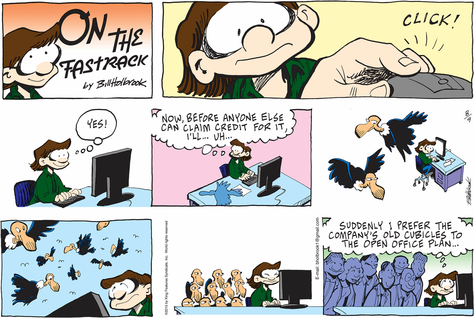 On The Fastrack Comic Strip 2015-08-09 | Comics Kingdom