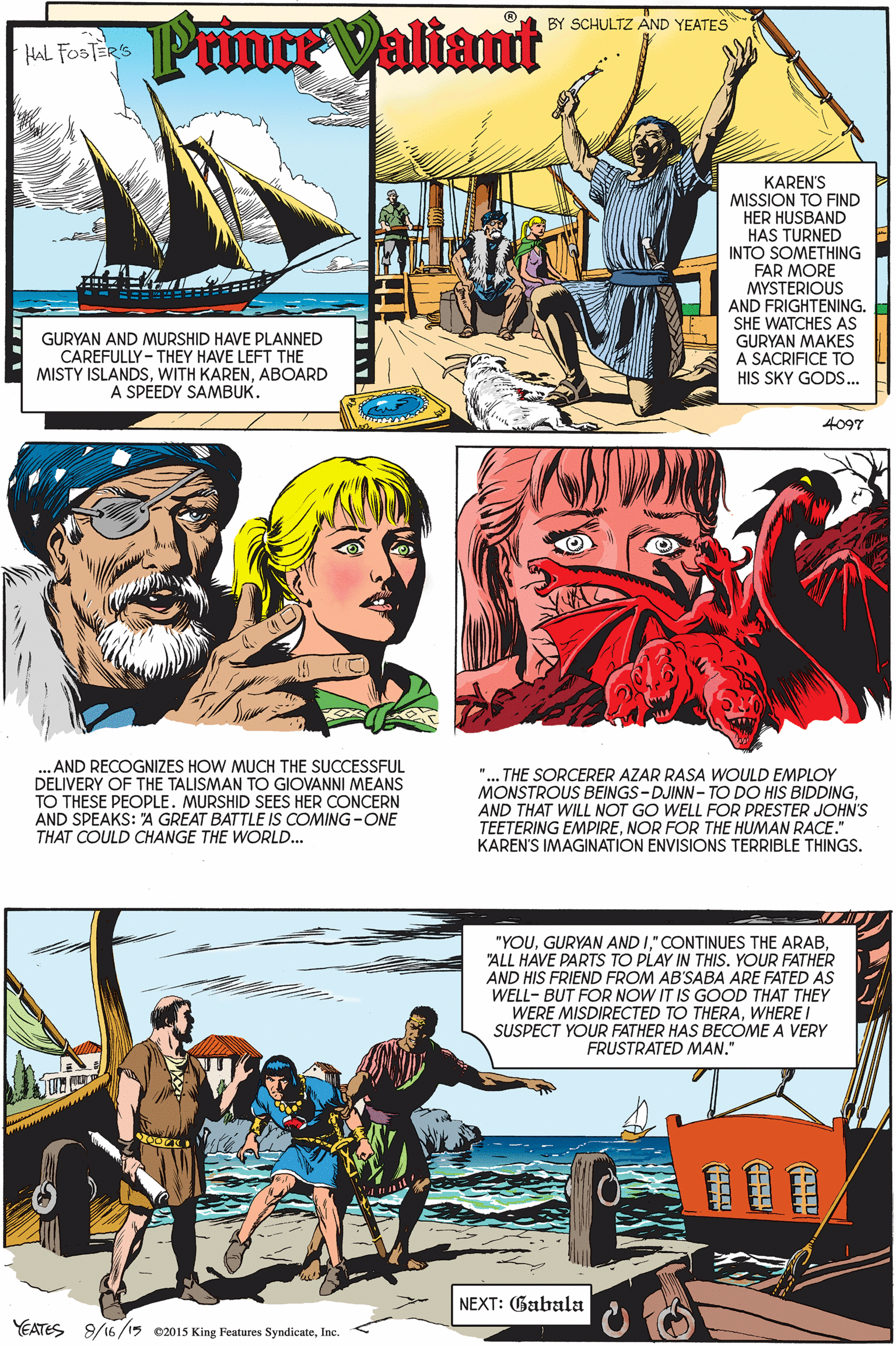 Prince Valiant Comic Strip 2015-08-16 | Comics Kingdom