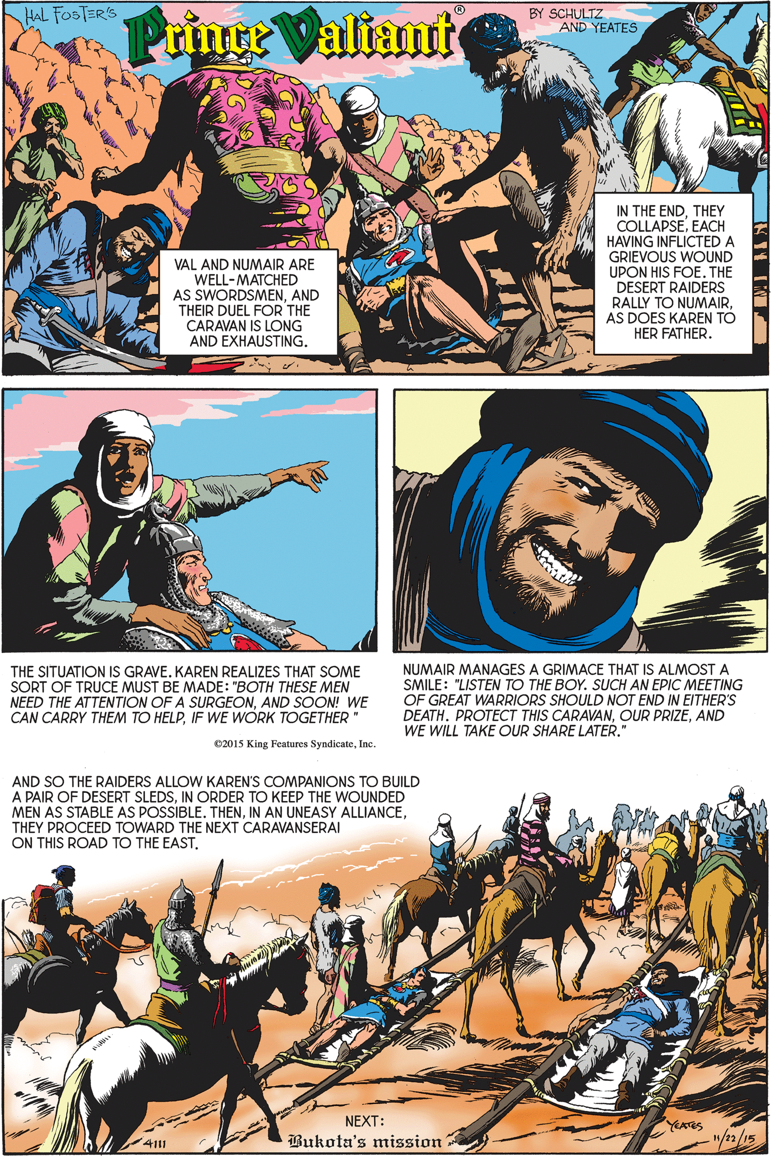 Prince Valiant Comic Strip 2015-11-22 | Comics Kingdom