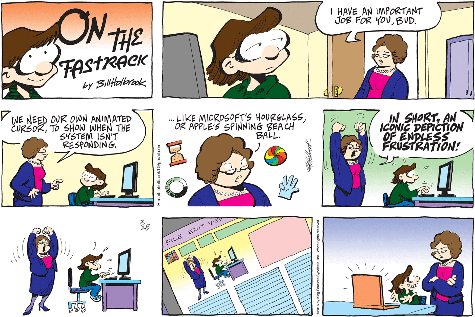 On The Fastrack Comic Strip 2016-02-28 | Comics Kingdom