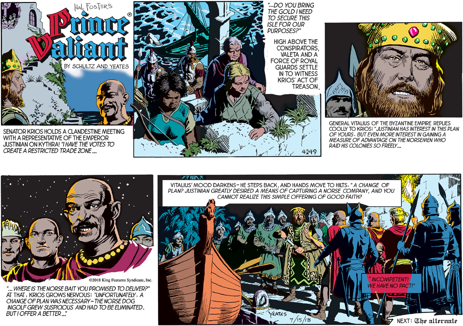 Prince Valiant Comic Strip 2018-07-15 | Comics Kingdom