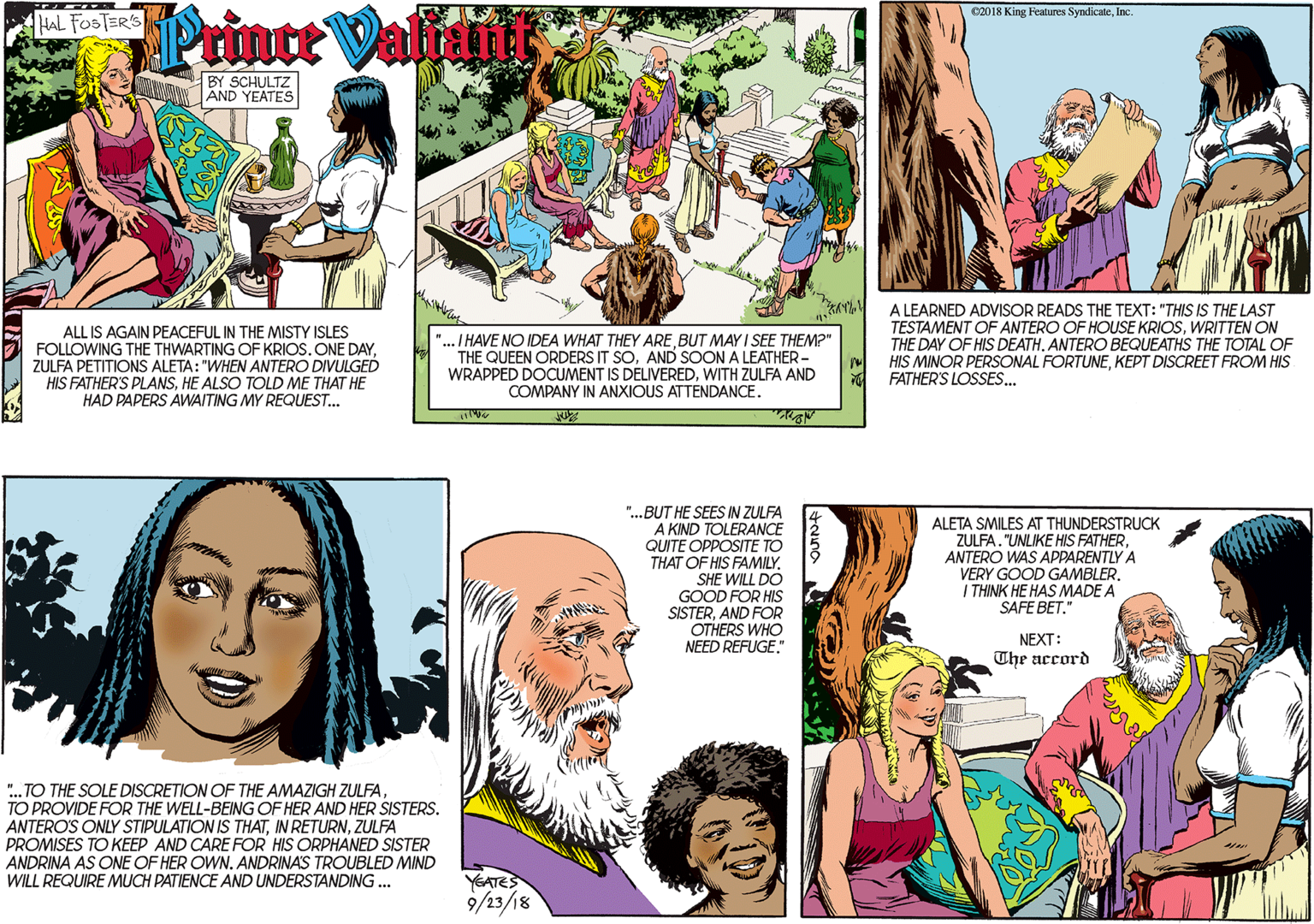 Prince Valiant Comic Strip 2018-09-23 | Comics Kingdom