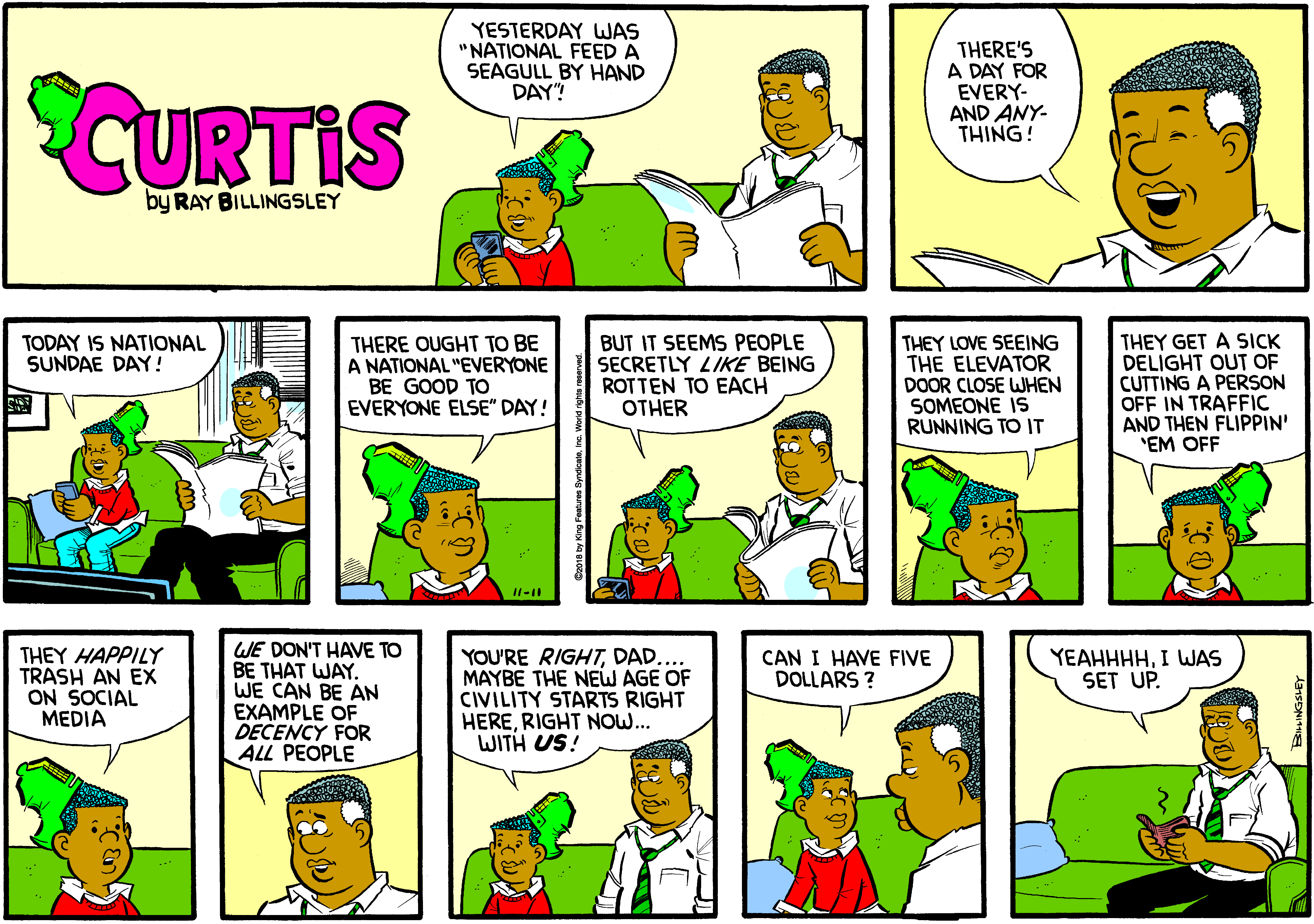Curtis Comic Strip 2018-11-11 | Comics Kingdom