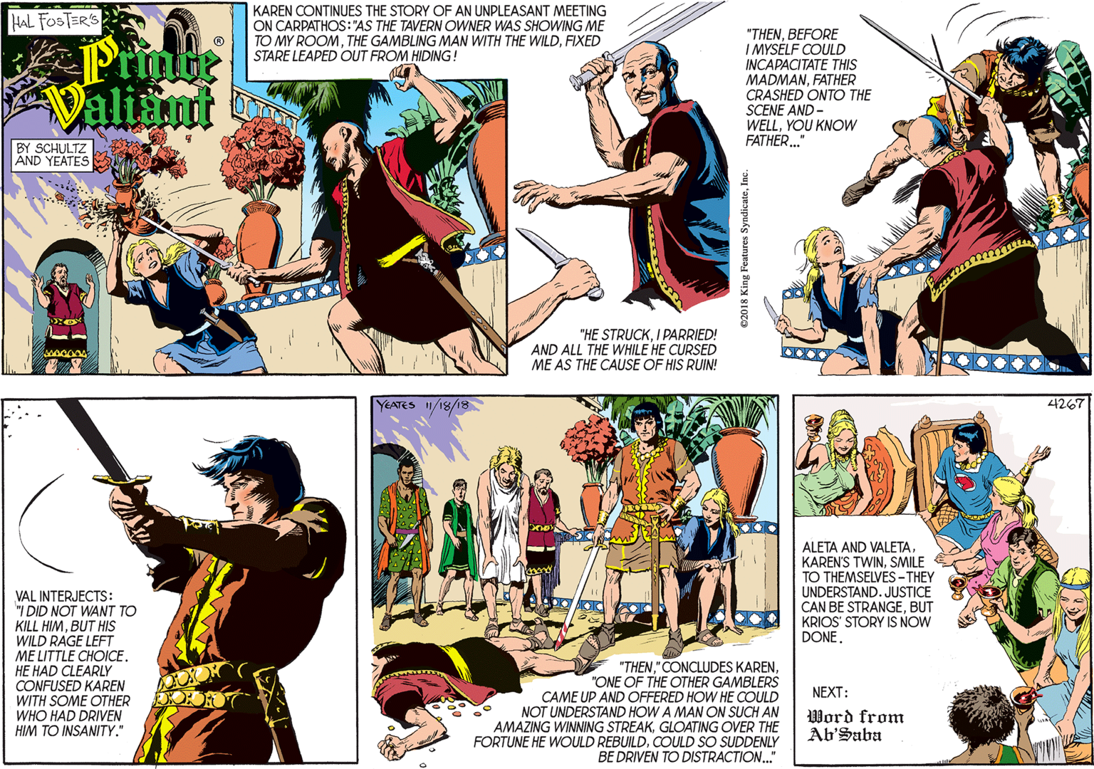 Prince Valiant Comic Strip 2018-11-18 | Comics Kingdom