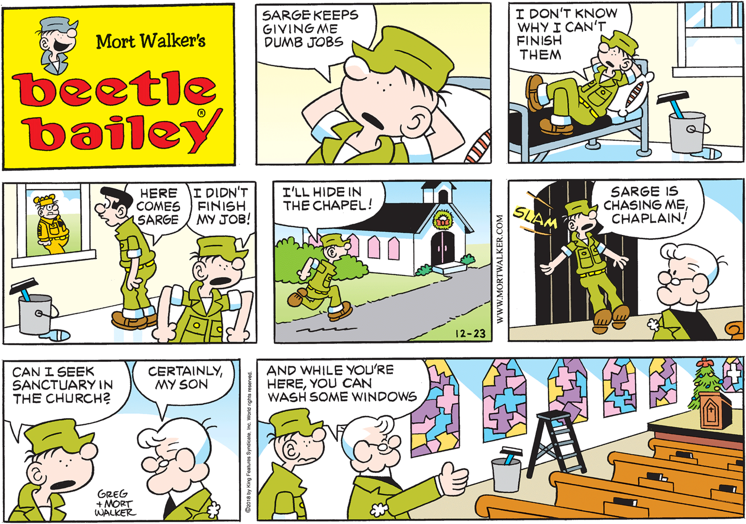 Beetle Bailey Comic Strip 2018-12-23 | Comics Kingdom