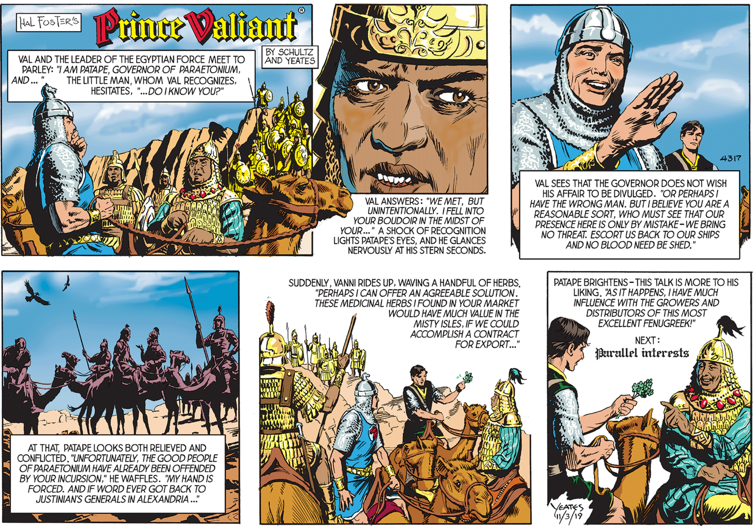 Prince Valiant Comic Strip 2019-11-03 | Comics Kingdom
