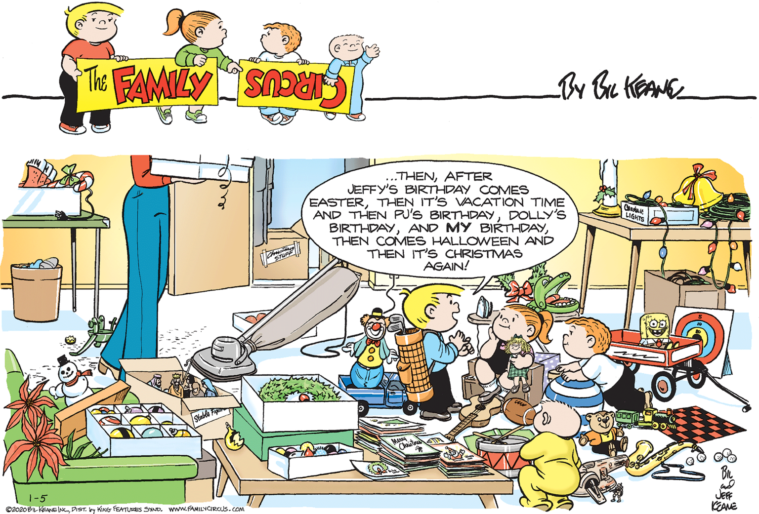 The Family Circus Comic Strip 2020-01-05 | Comics Kingdom