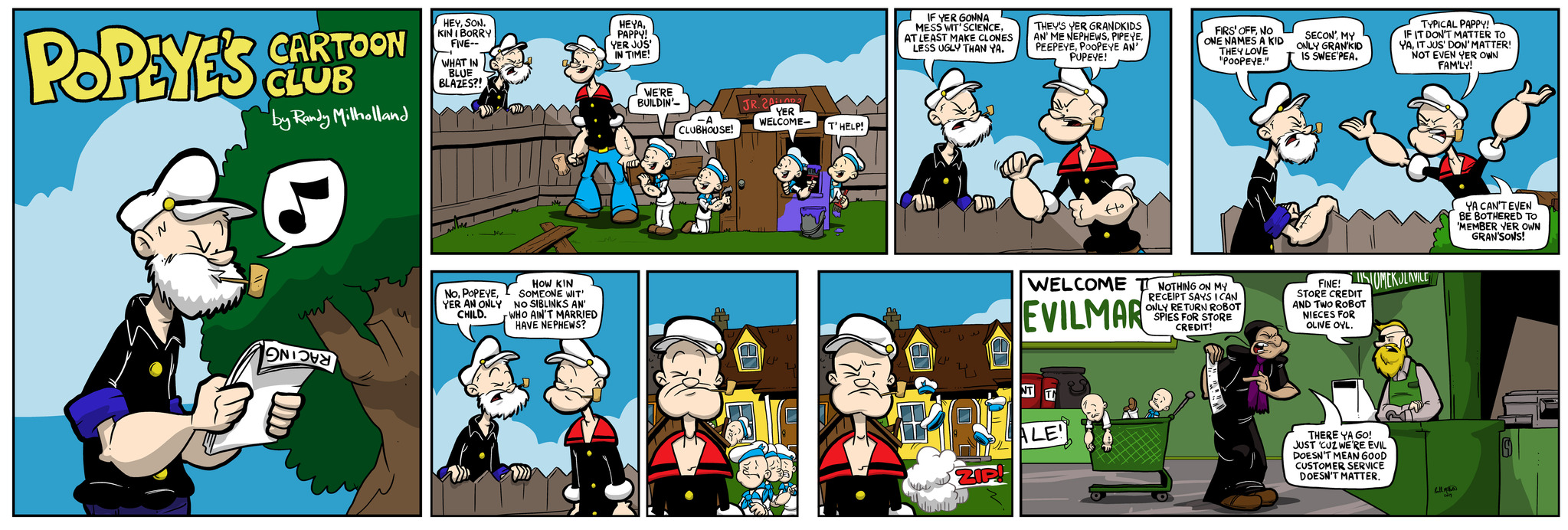 Popeye’s Cartoon Club Comic Strip 20200607 Comics Kingdom