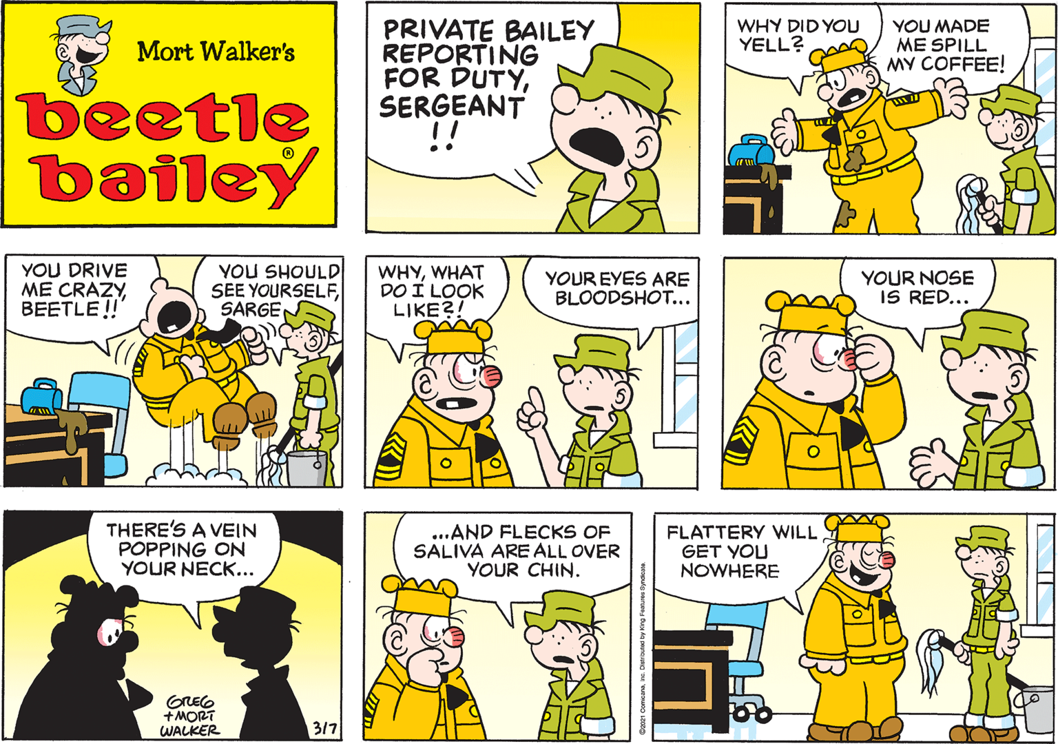 Beetle Bailey Comic Strip 2021-03-07 | Comics Kingdom