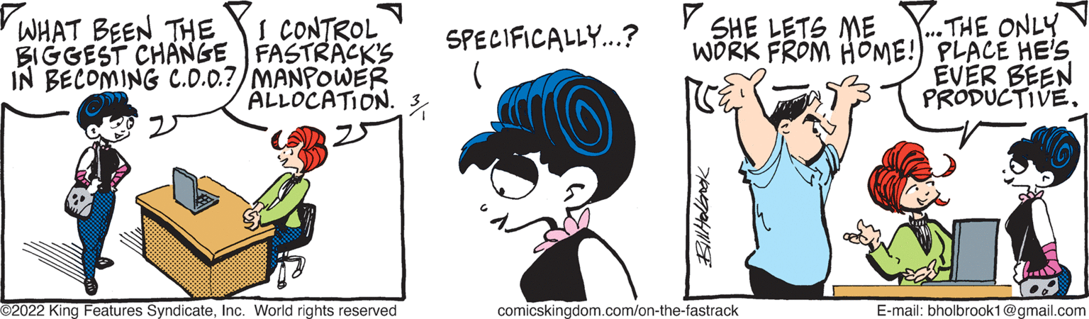 On The Fastrack Comic Strip 2022-03-01 | Comics Kingdom