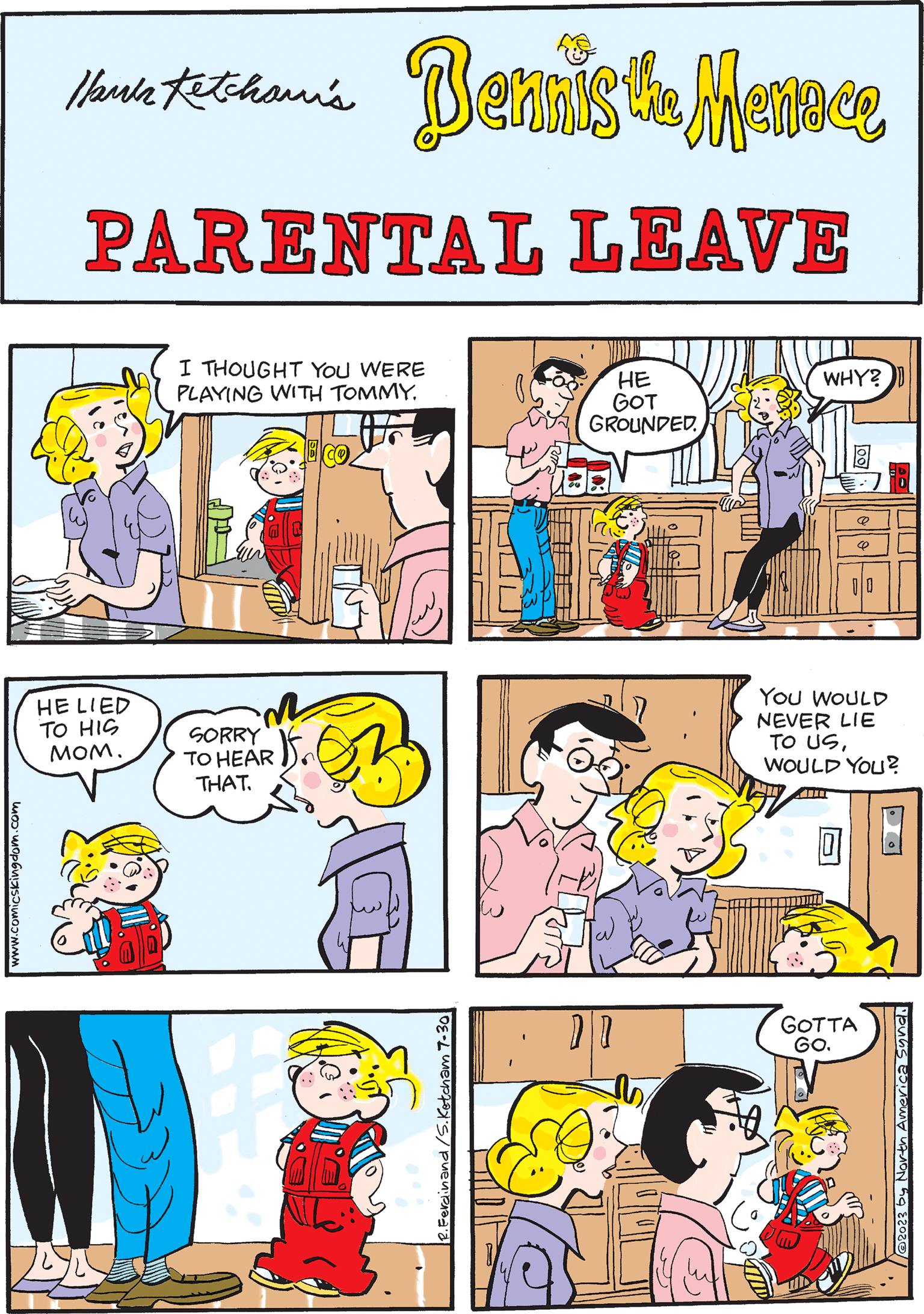 Dennis The Menace Comic Strip 2023-07-30 | Comics Kingdom