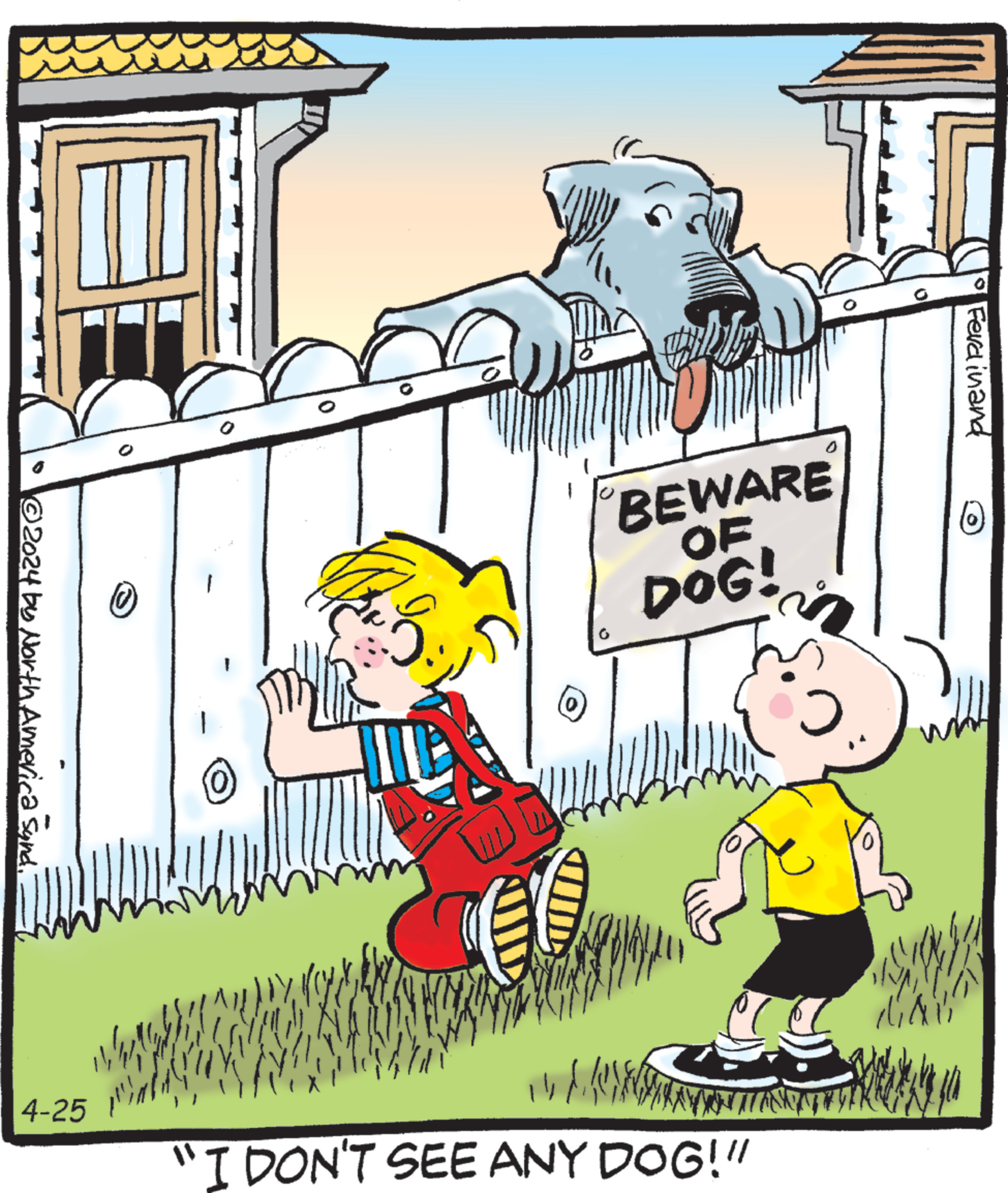 dennis the menace cartoon strip