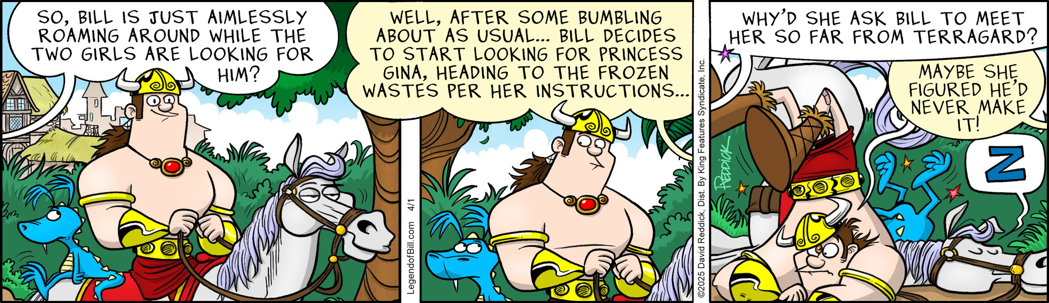 Legend of Bill Comic Strip 2025-04-01 | Comics Kingdom