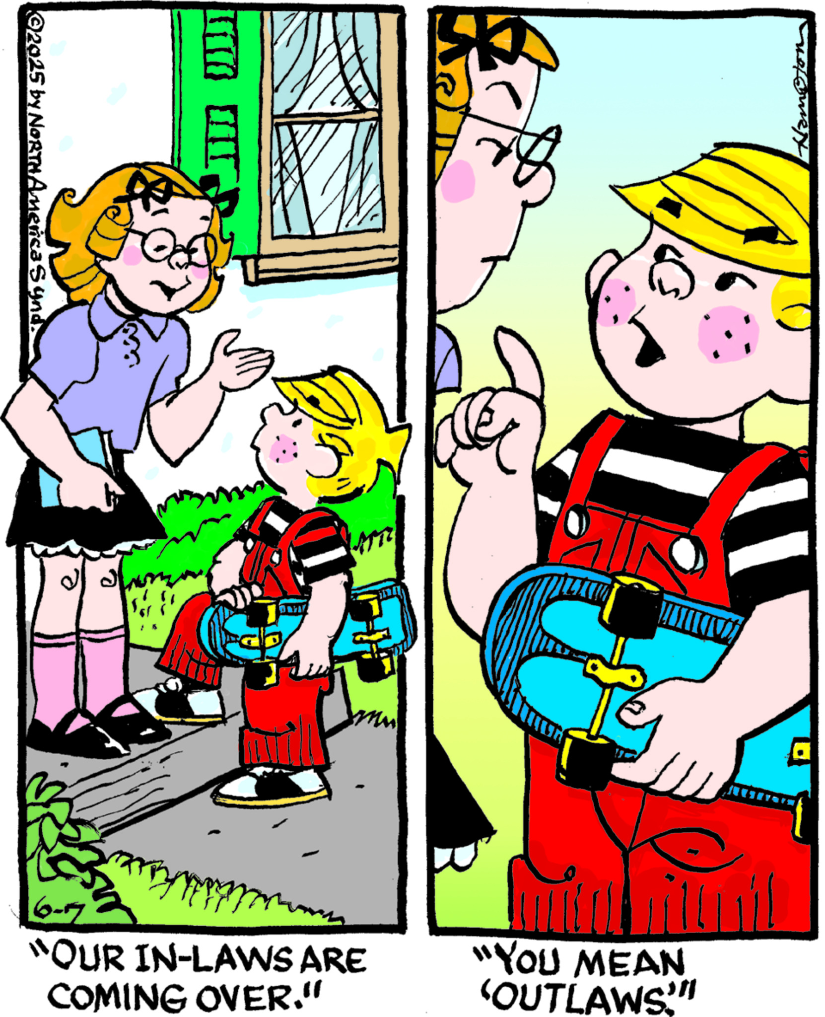 Timmy Tinkle Dennis The Menace Comic Strip 2025-06-07 | Comics Kingdom
