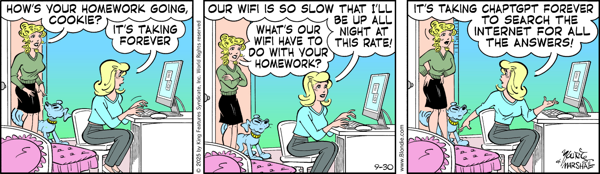 Blondie Comic Strip 2025-09-30 | Comics Kingdom