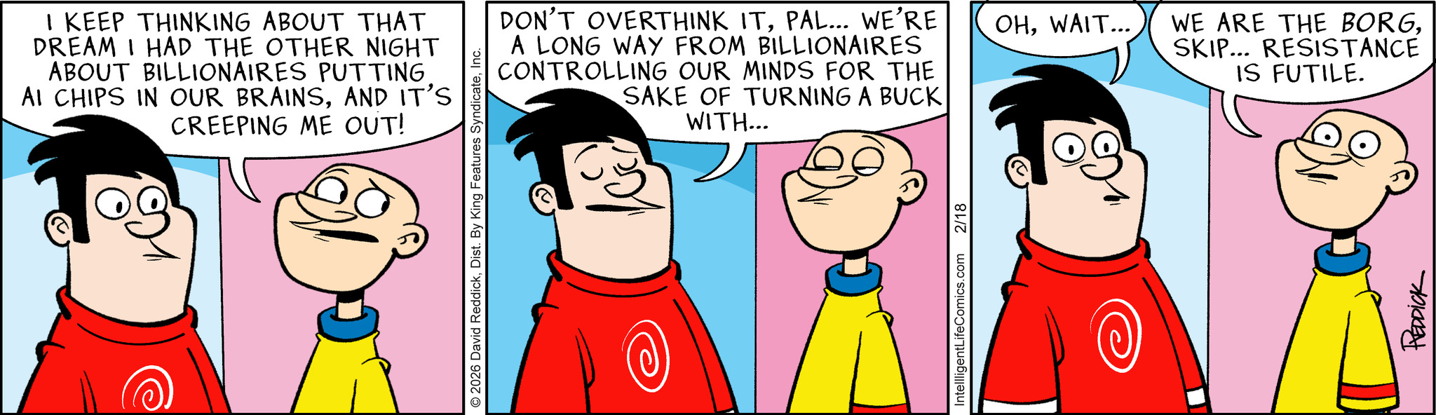 Intelligent Life Comic Strip 2026-02-18 | Comics Kingdom