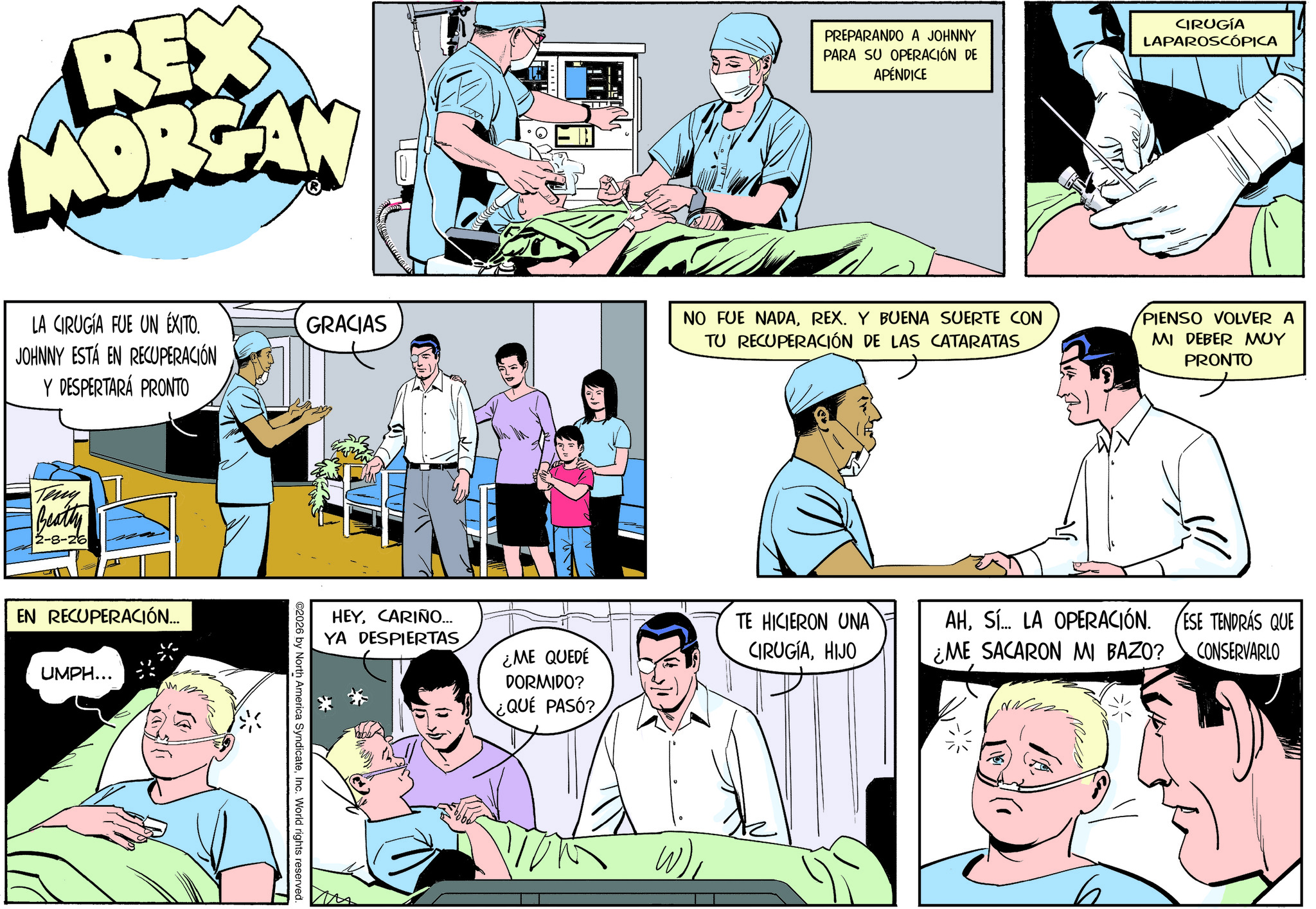 Add Rex Rex Morgan M.D. Comic Strip 2026-02-08 | Comics Kingdom