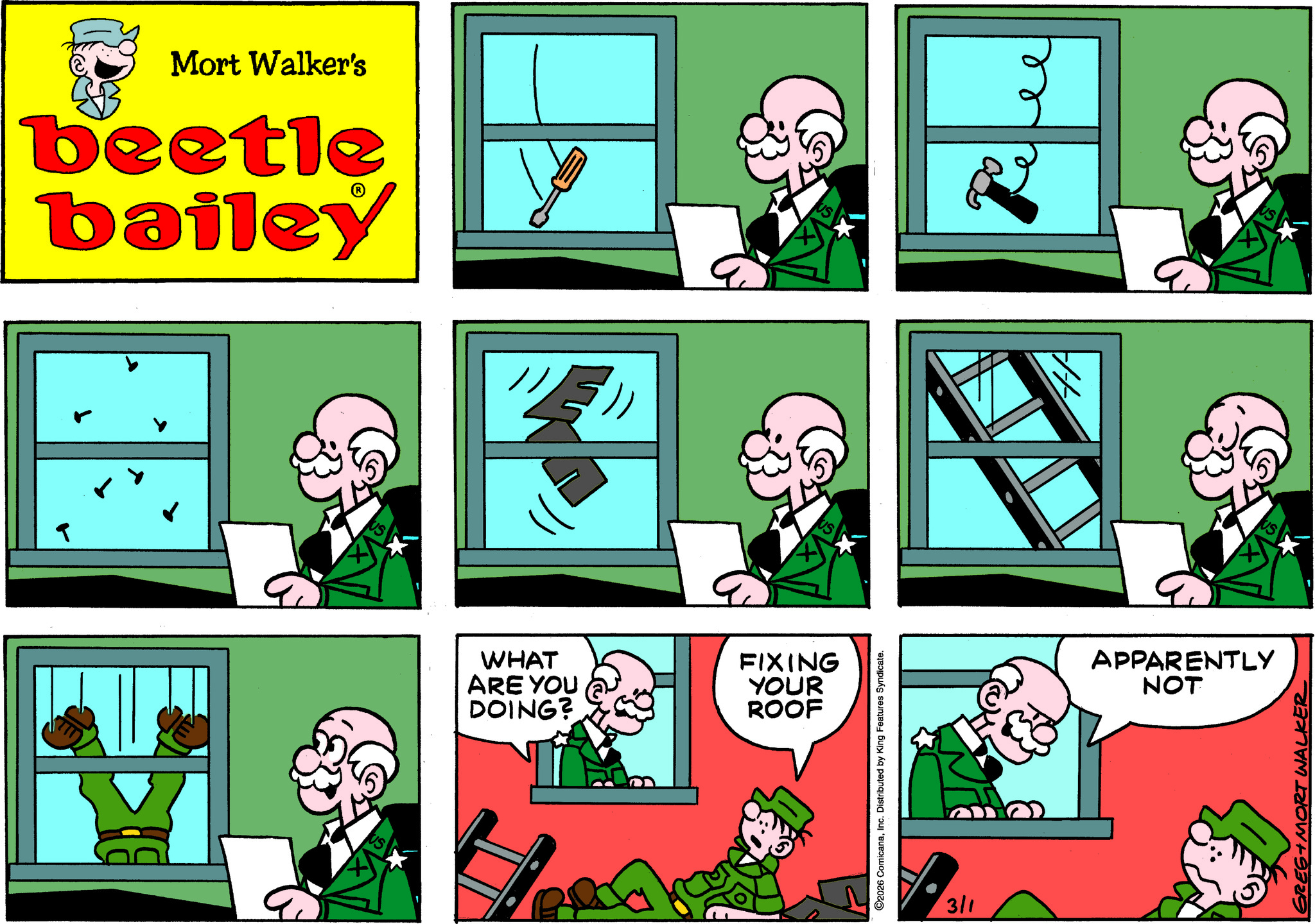 Beetle Bailey Comic Strip 2026-03-01 | Comics Kingdom