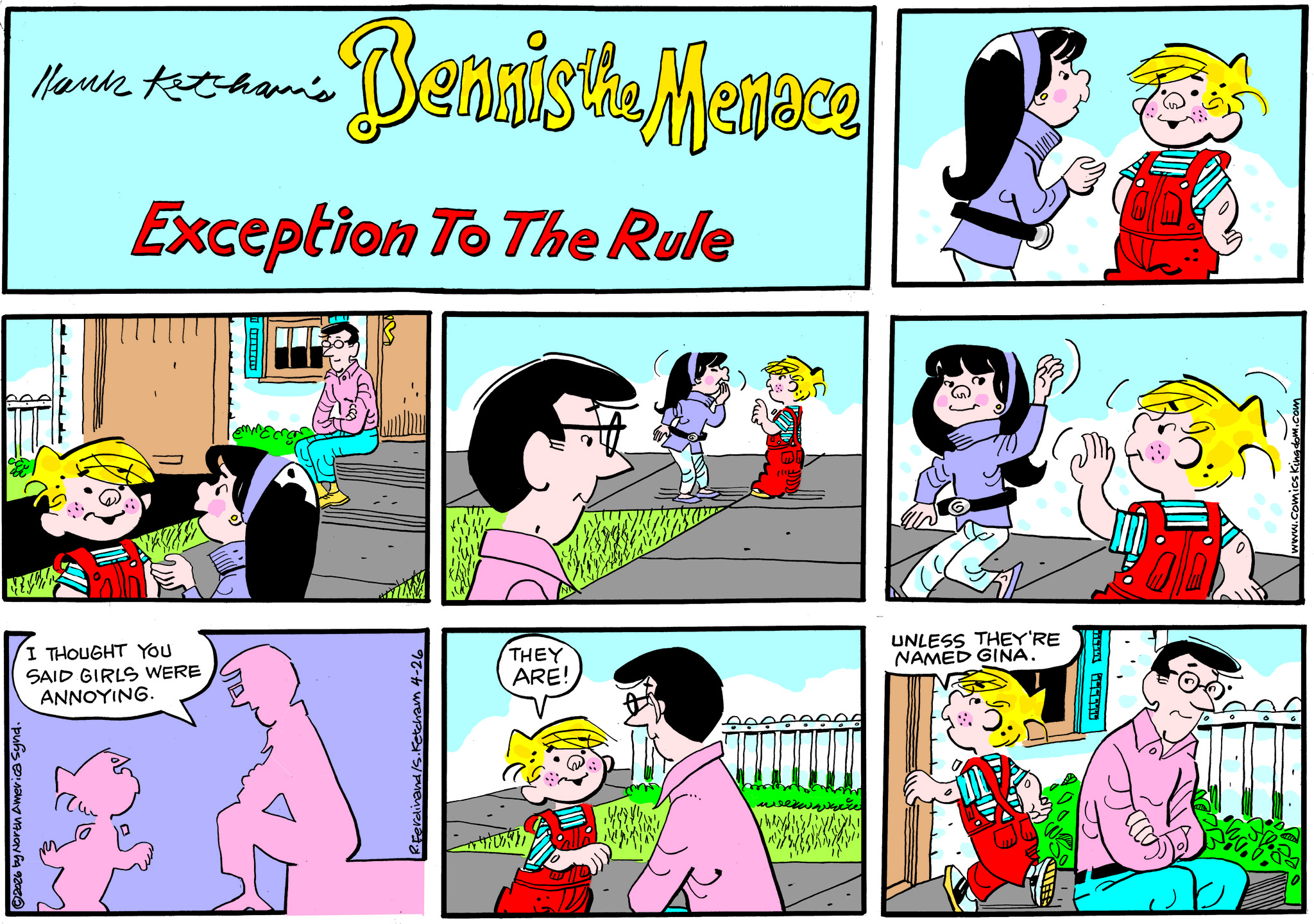 Dennis The Menace Comic Strip 2026-04-26 | Comics Kingdom