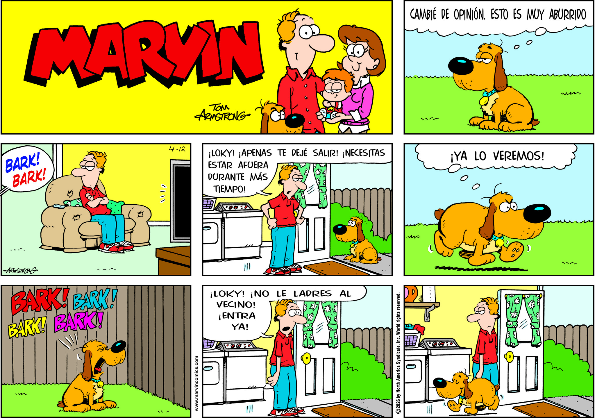 Marvin Comic Strip 2026-04-12 | Comics Kingdom